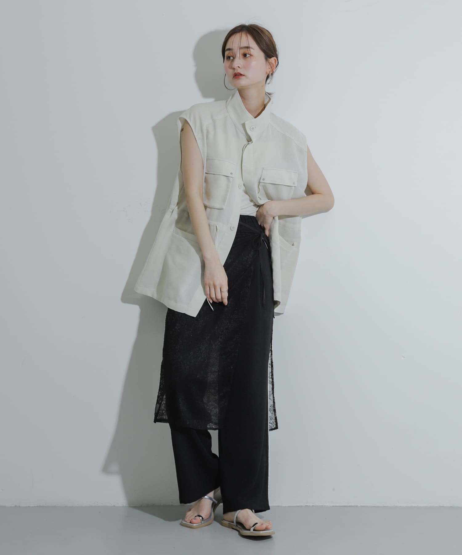 身長：169cm サイズ：one