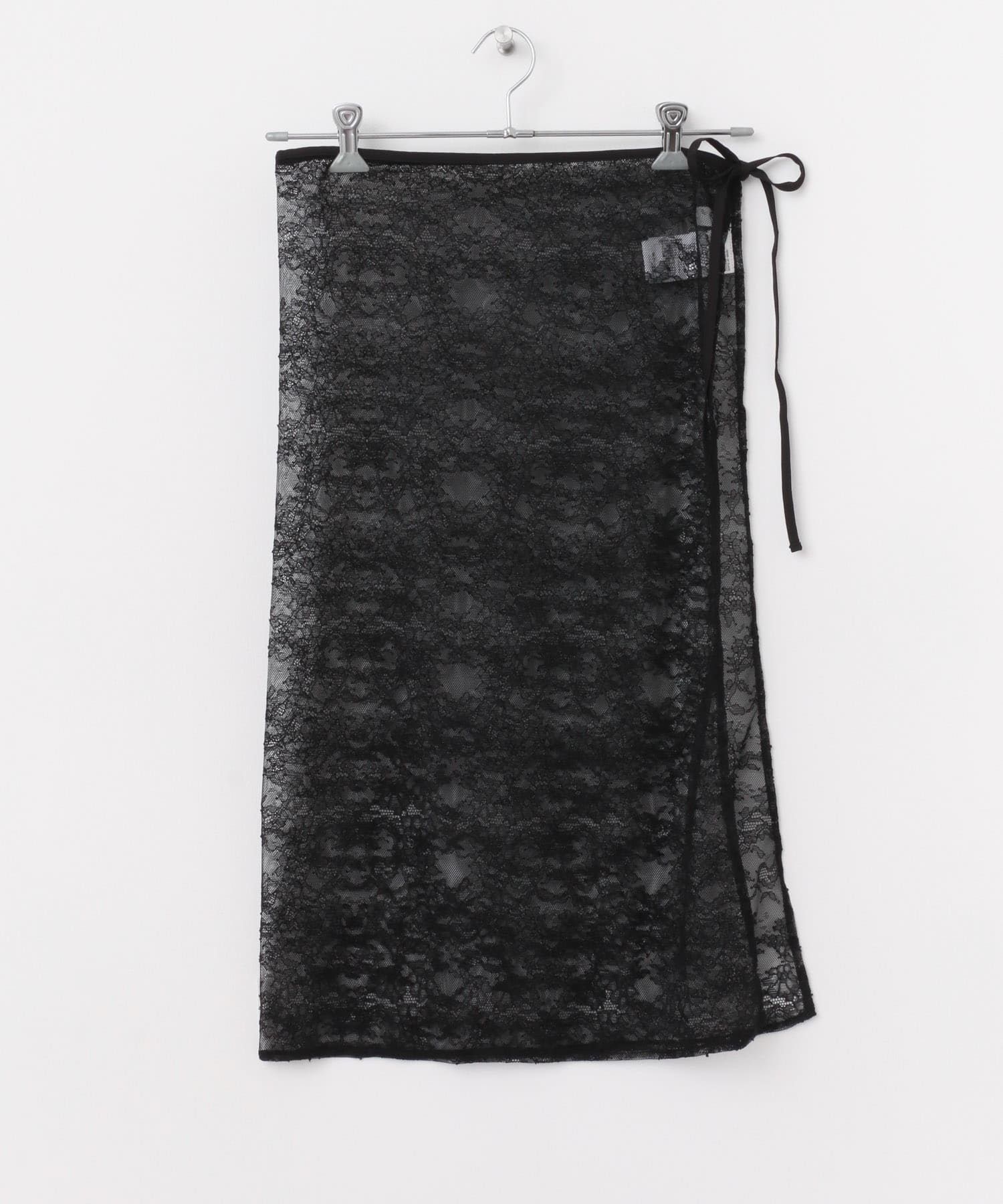 レイヤードレーススカート BLACK one