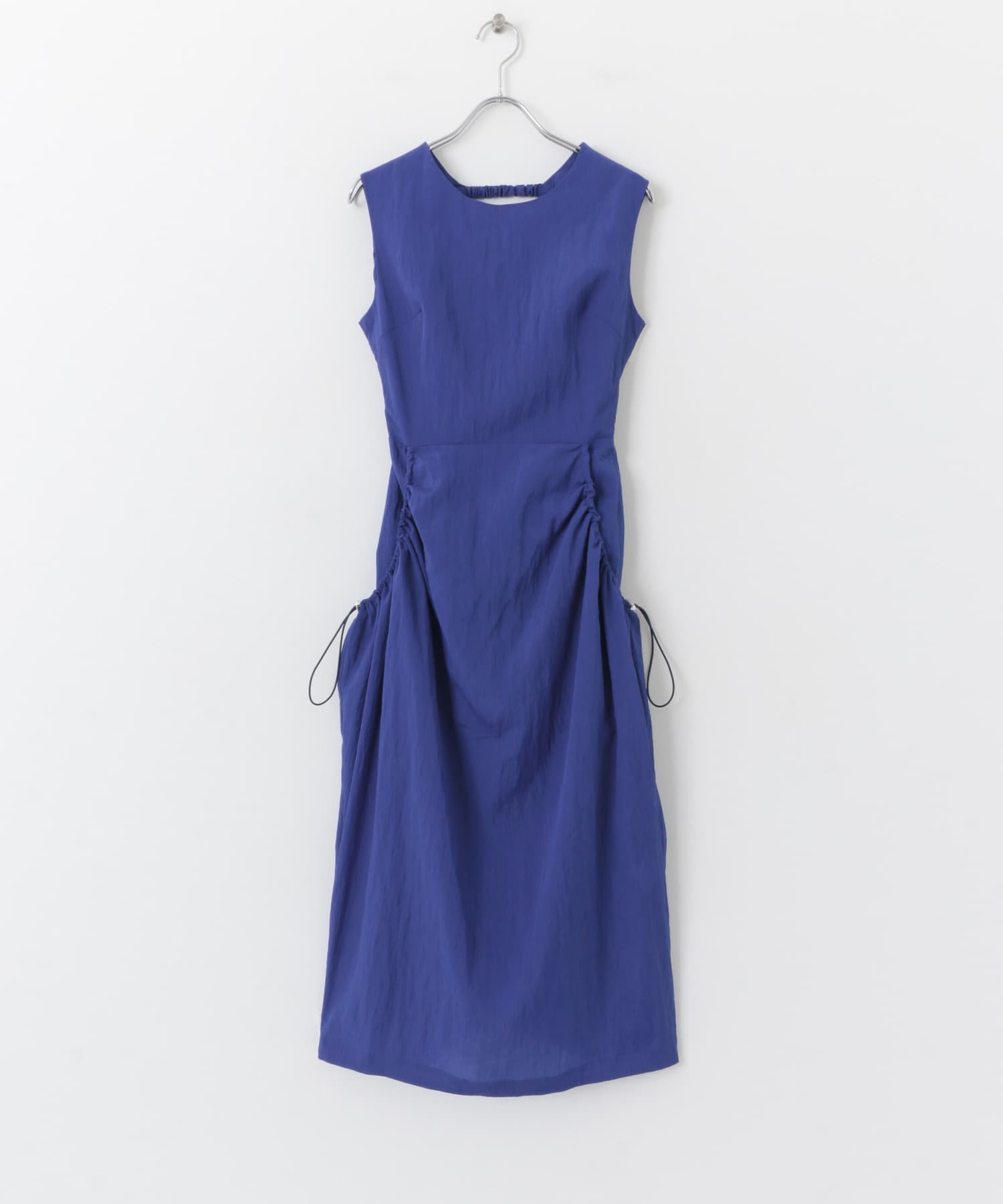 ナイロンギャザーコクーンワンピース BLUE COMPACT