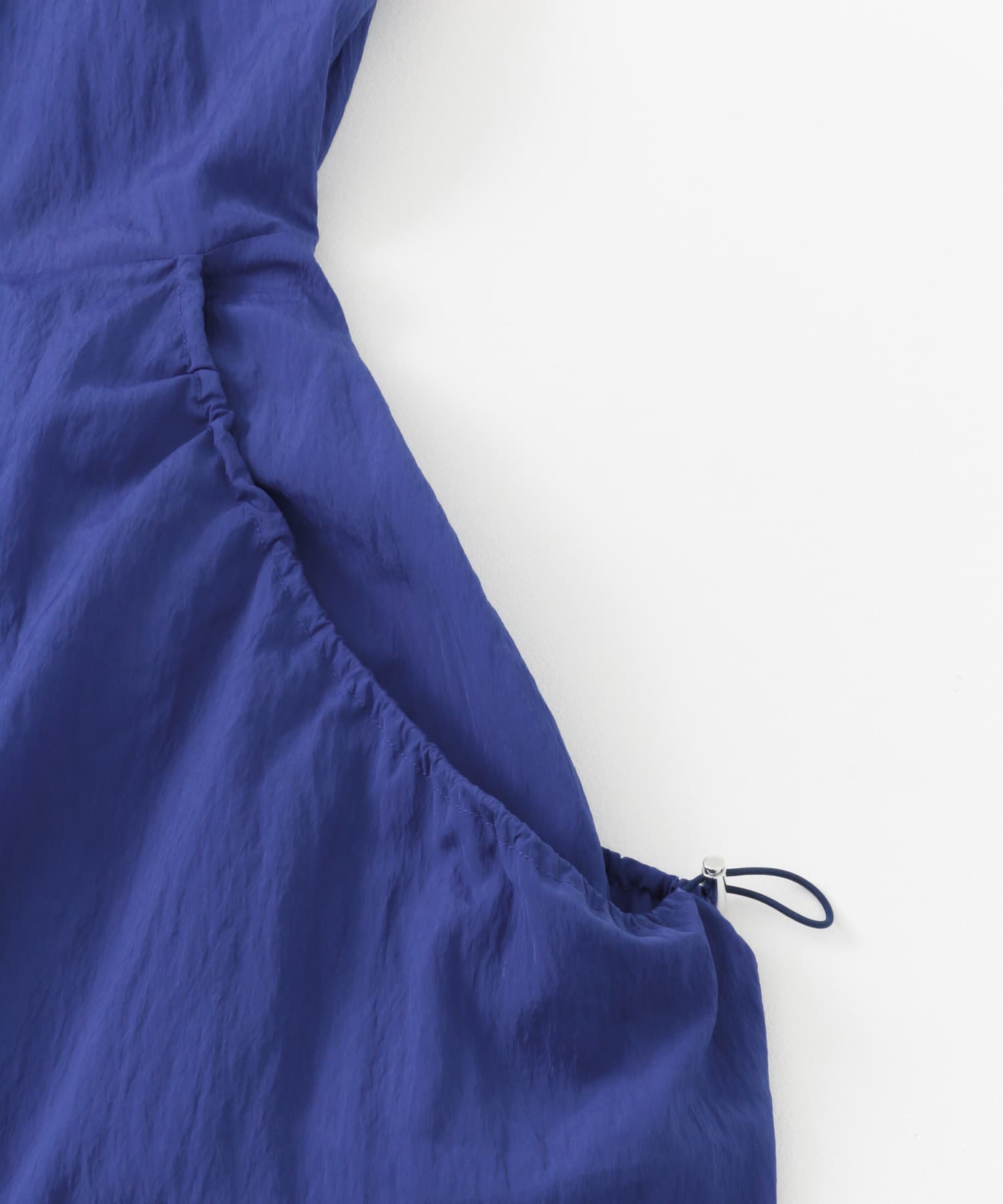 ナイロンギャザーコクーンワンピース BLUE COMPACT