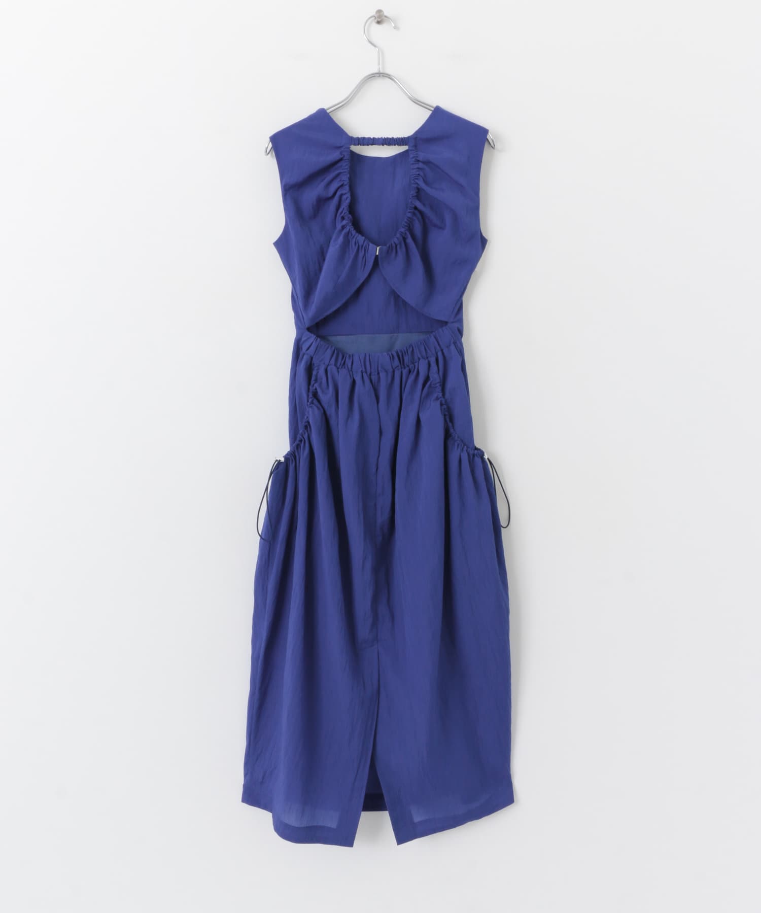 ナイロンギャザーコクーンワンピース BLUE COMPACT