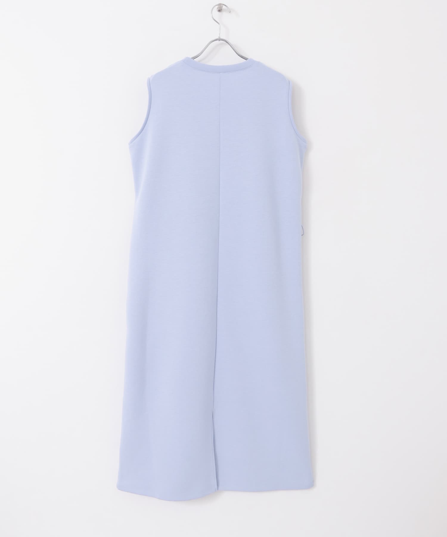 ウエストドロストワンピース L.BLUE COMPACT