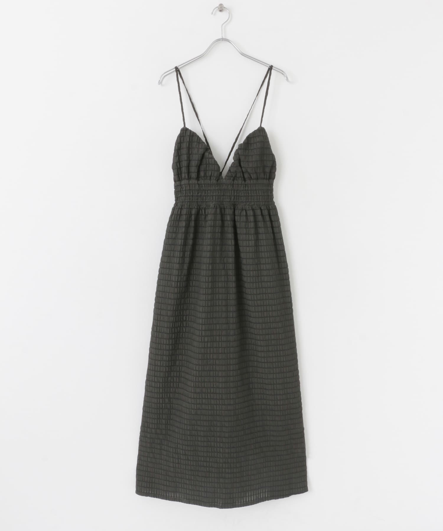 チェックキャミワンピース BLACK COMPACT