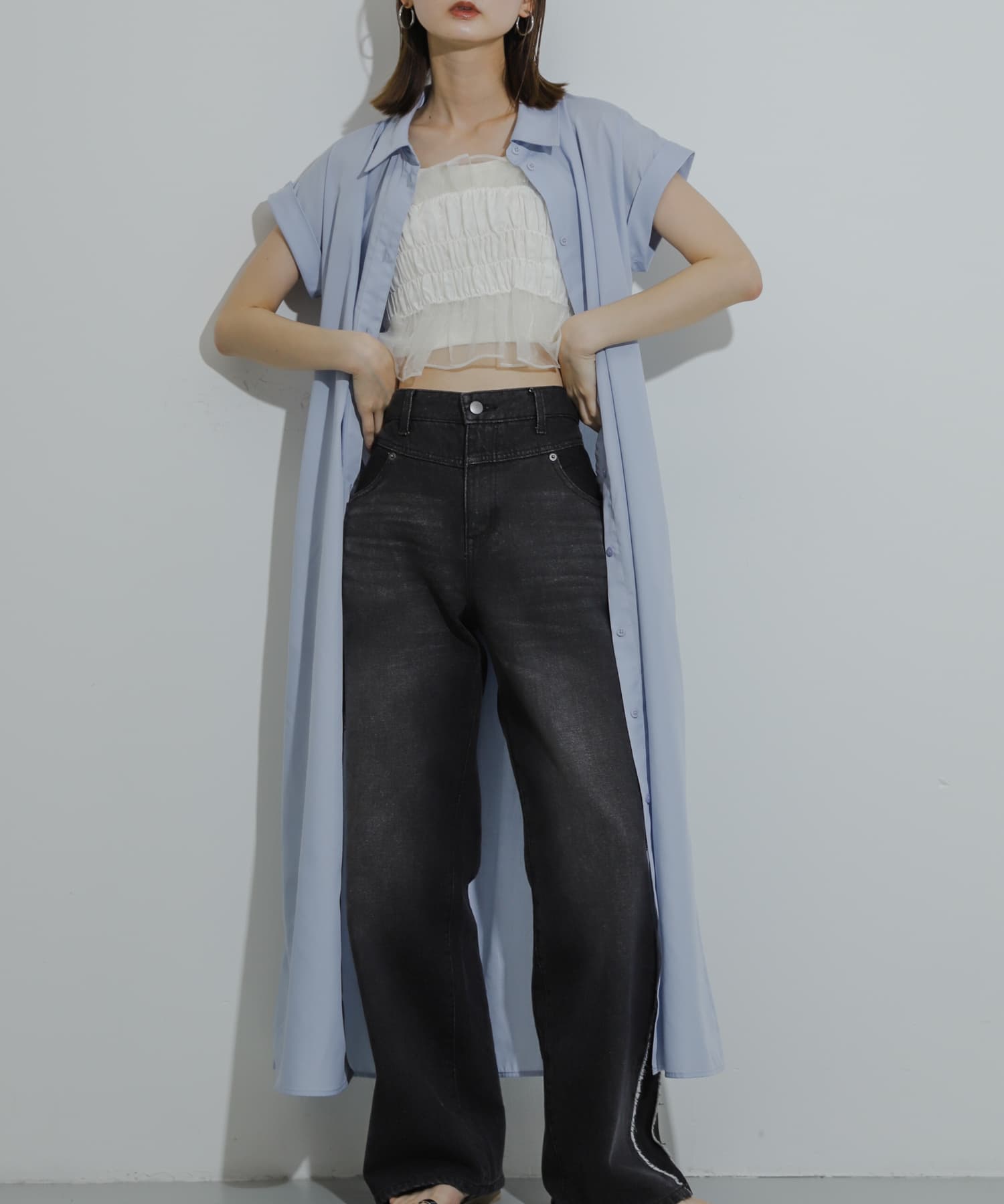 身長：169cm サイズ：one