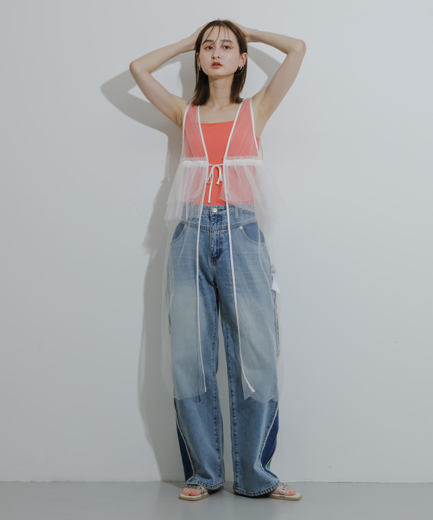 身長：169cm サイズ：one