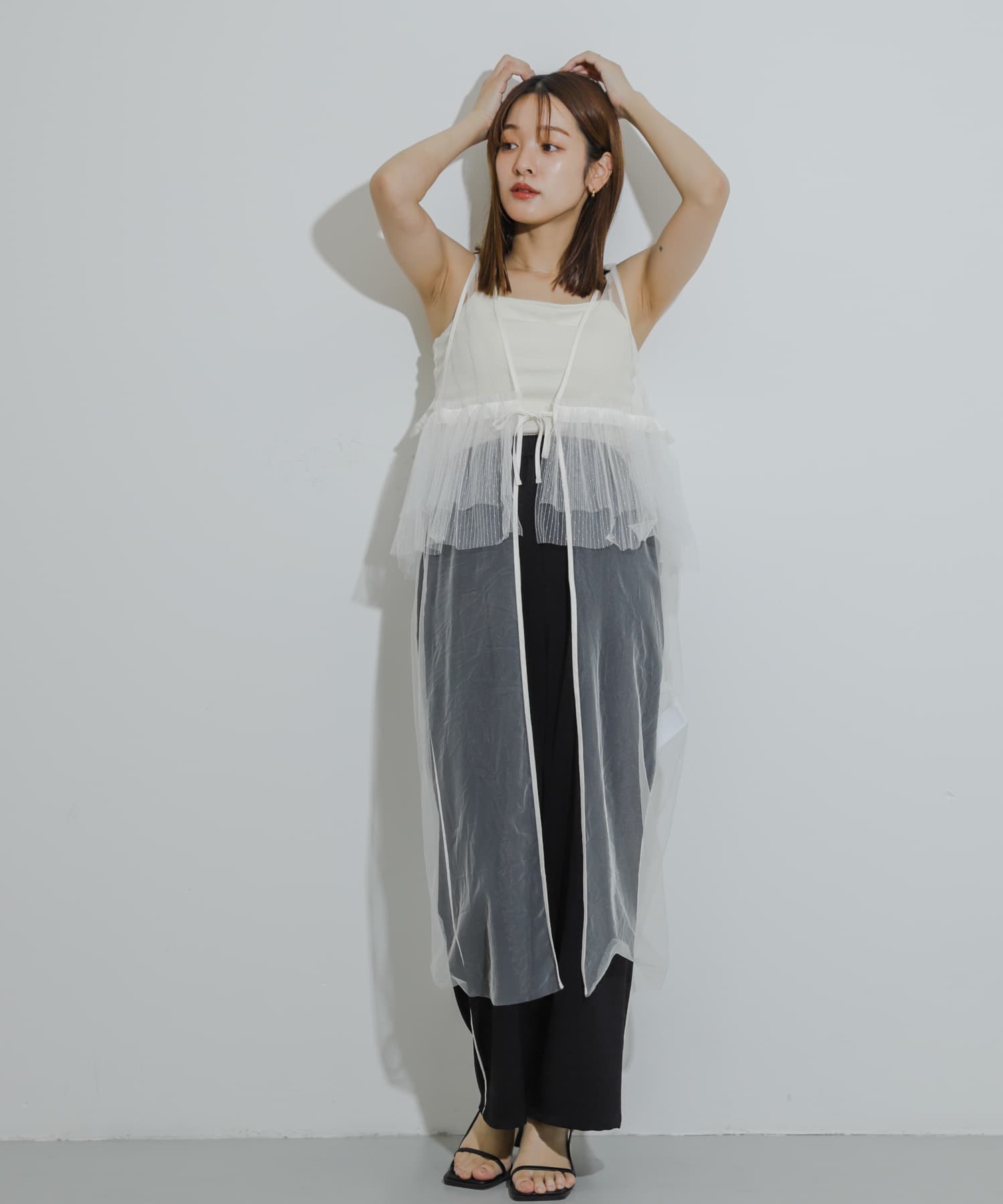 身長：155cm サイズ：one