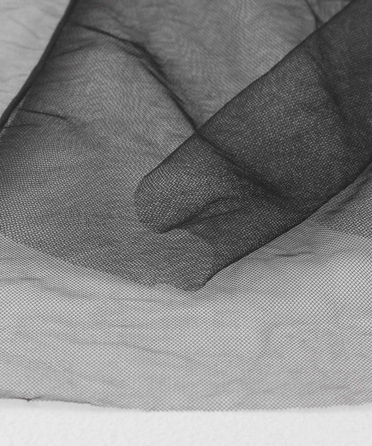 ウエストフリルチュールワンピース BLACK one