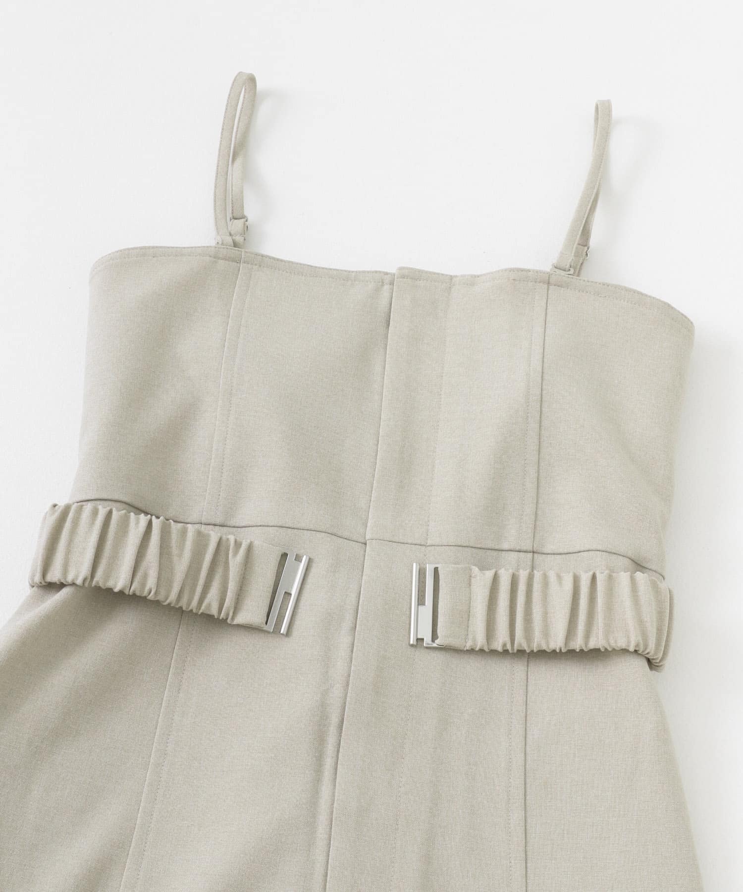 ストラップツキベルトベアパンツ GREIGE S