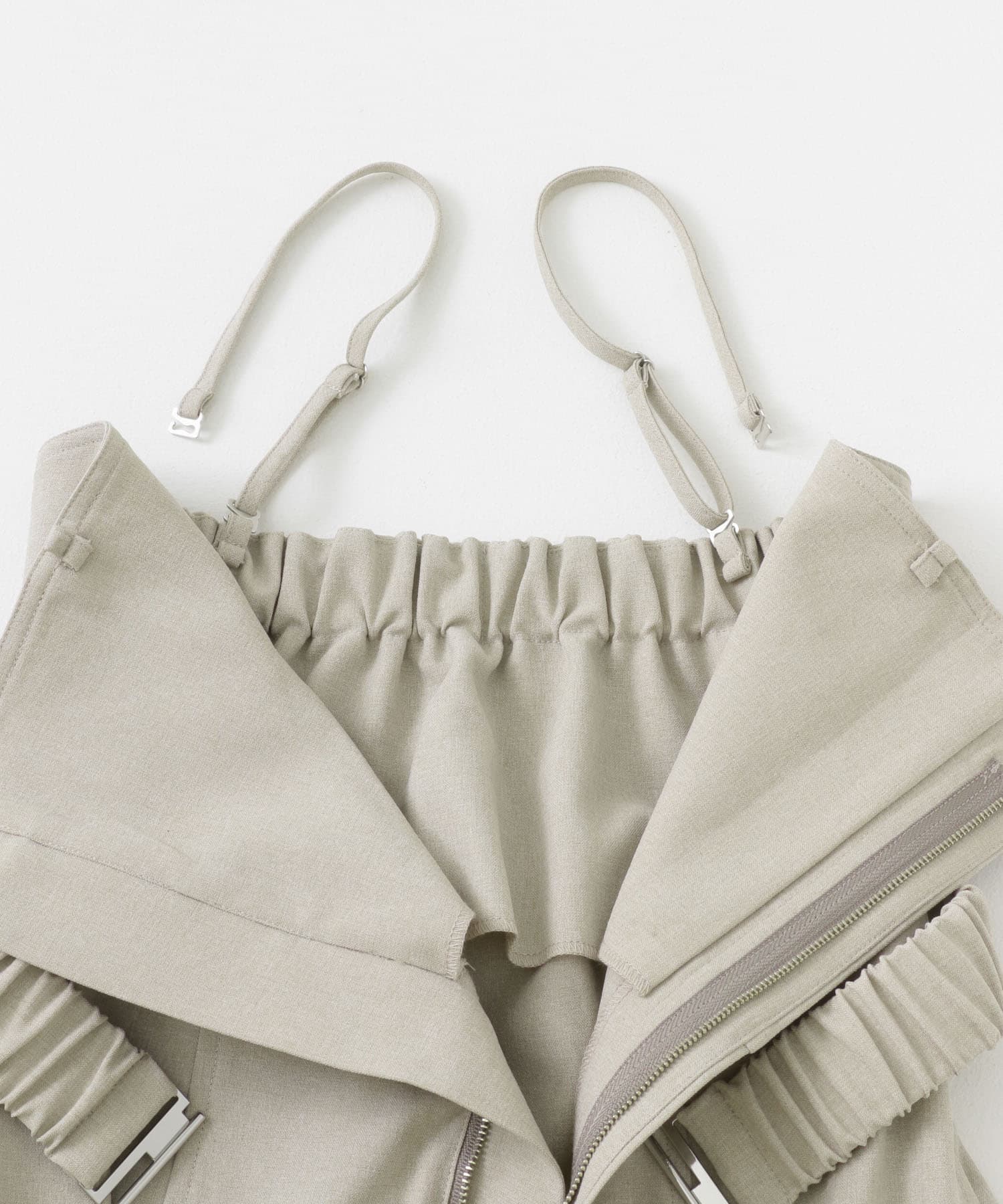 ストラップツキベルトベアパンツ GREIGE S