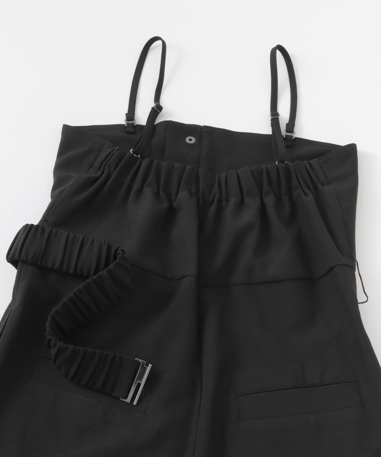 ストラップツキベルトベアパンツ BLACK S