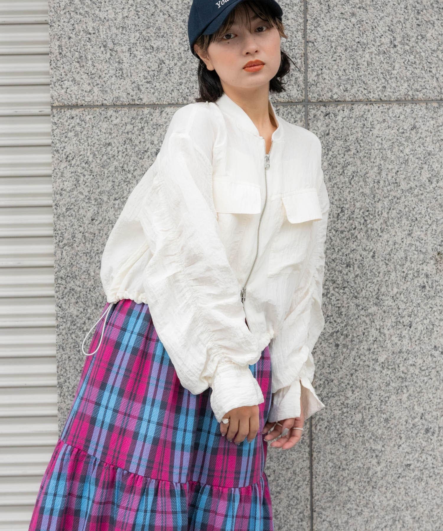 身長：158cm サイズ：one