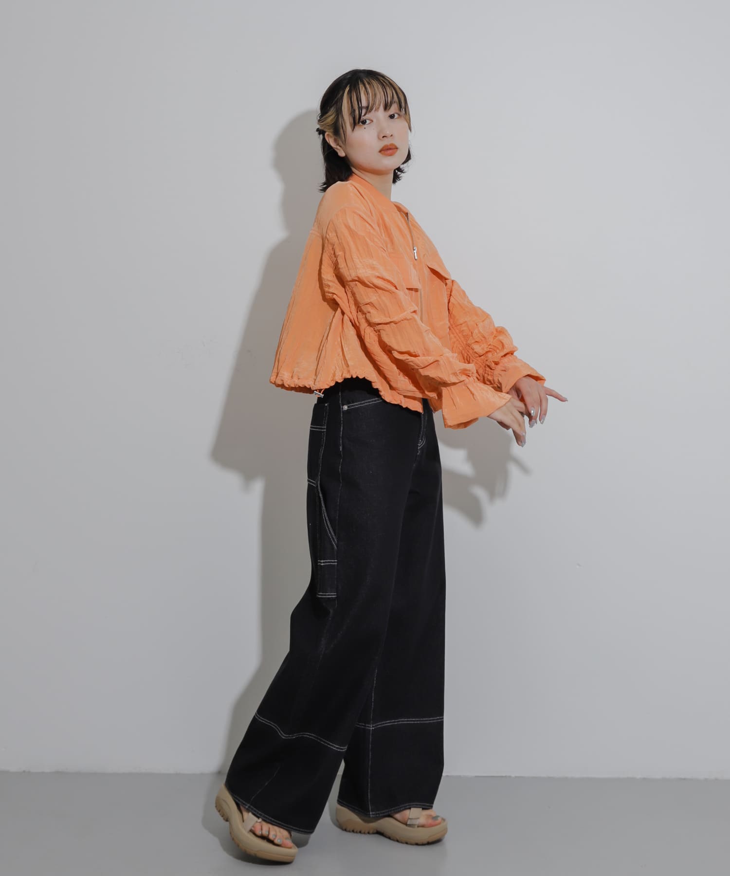 身長：158cm サイズ：one