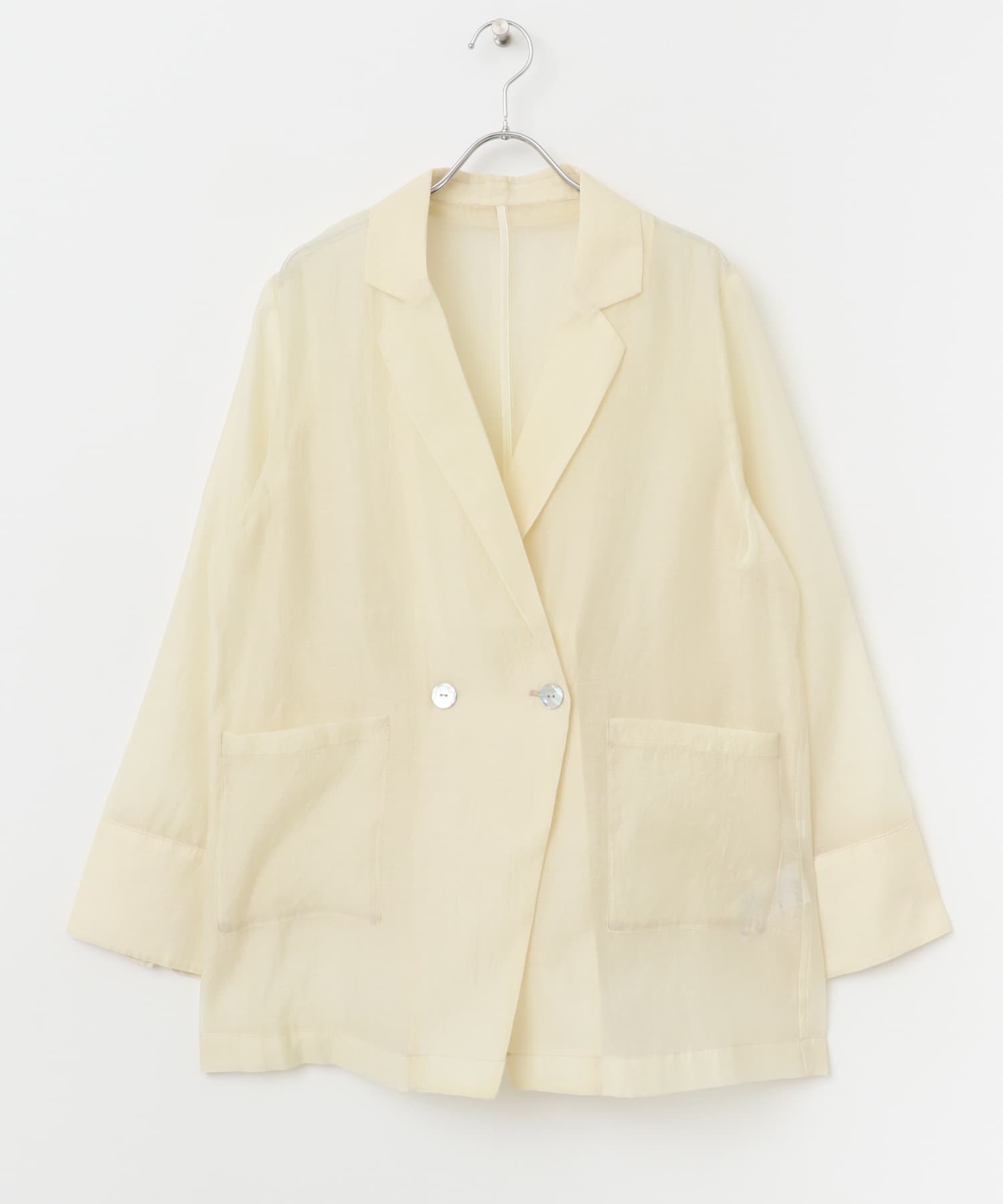 シアーテーラードジャケット IVORY one