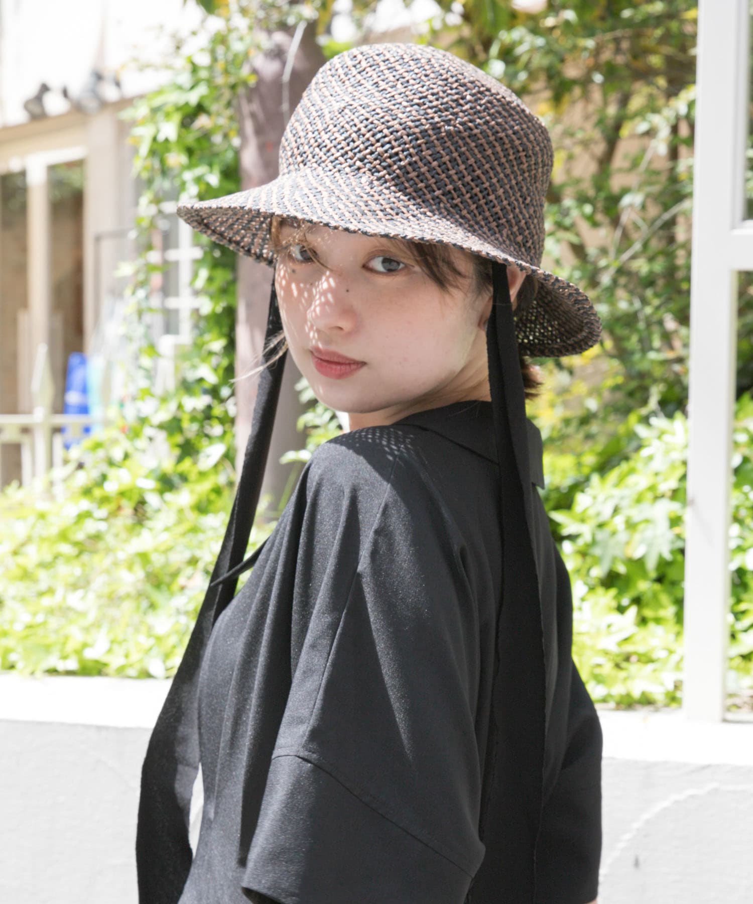 リボンツキハット BROWN one