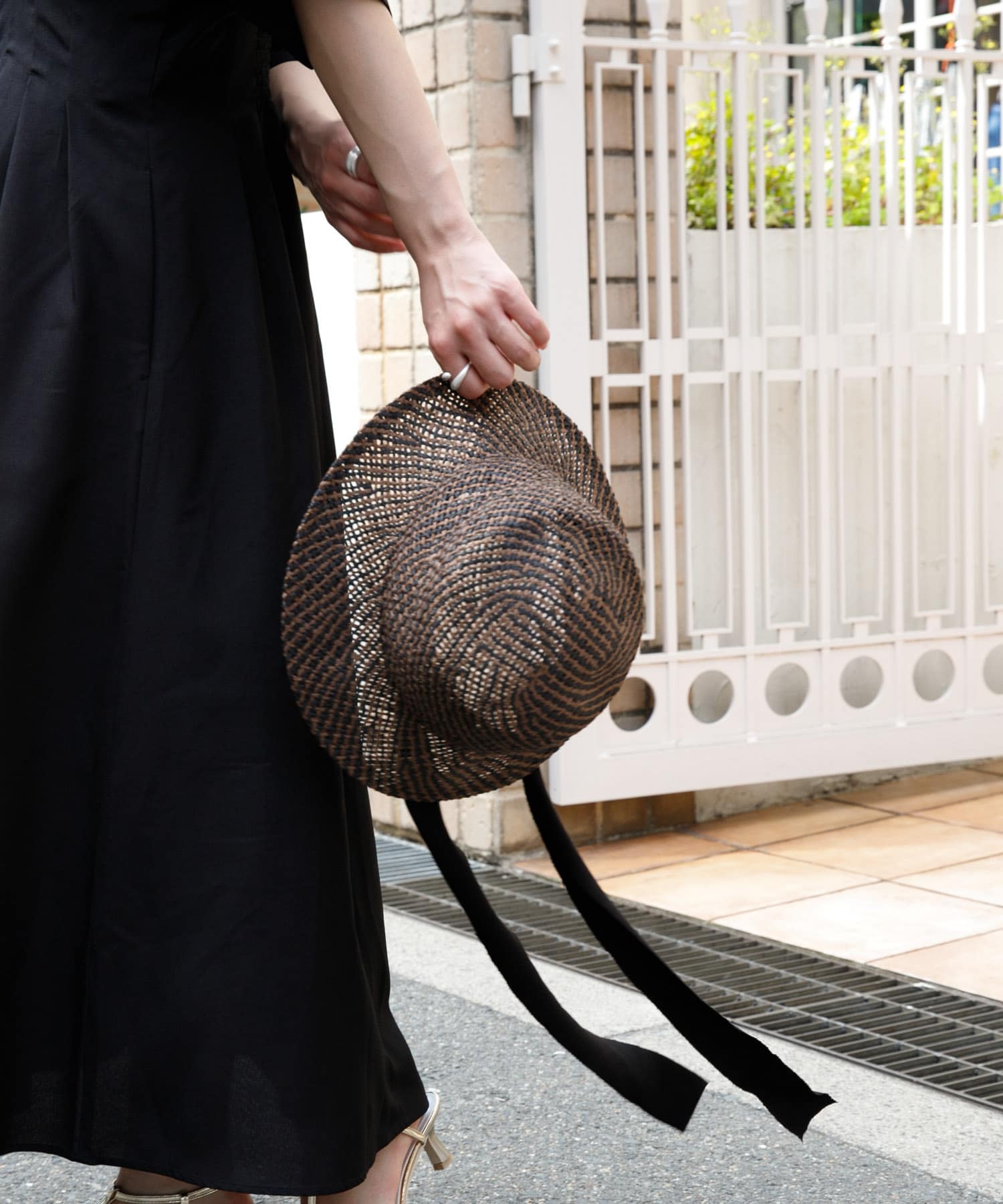 リボンツキハット BROWN one