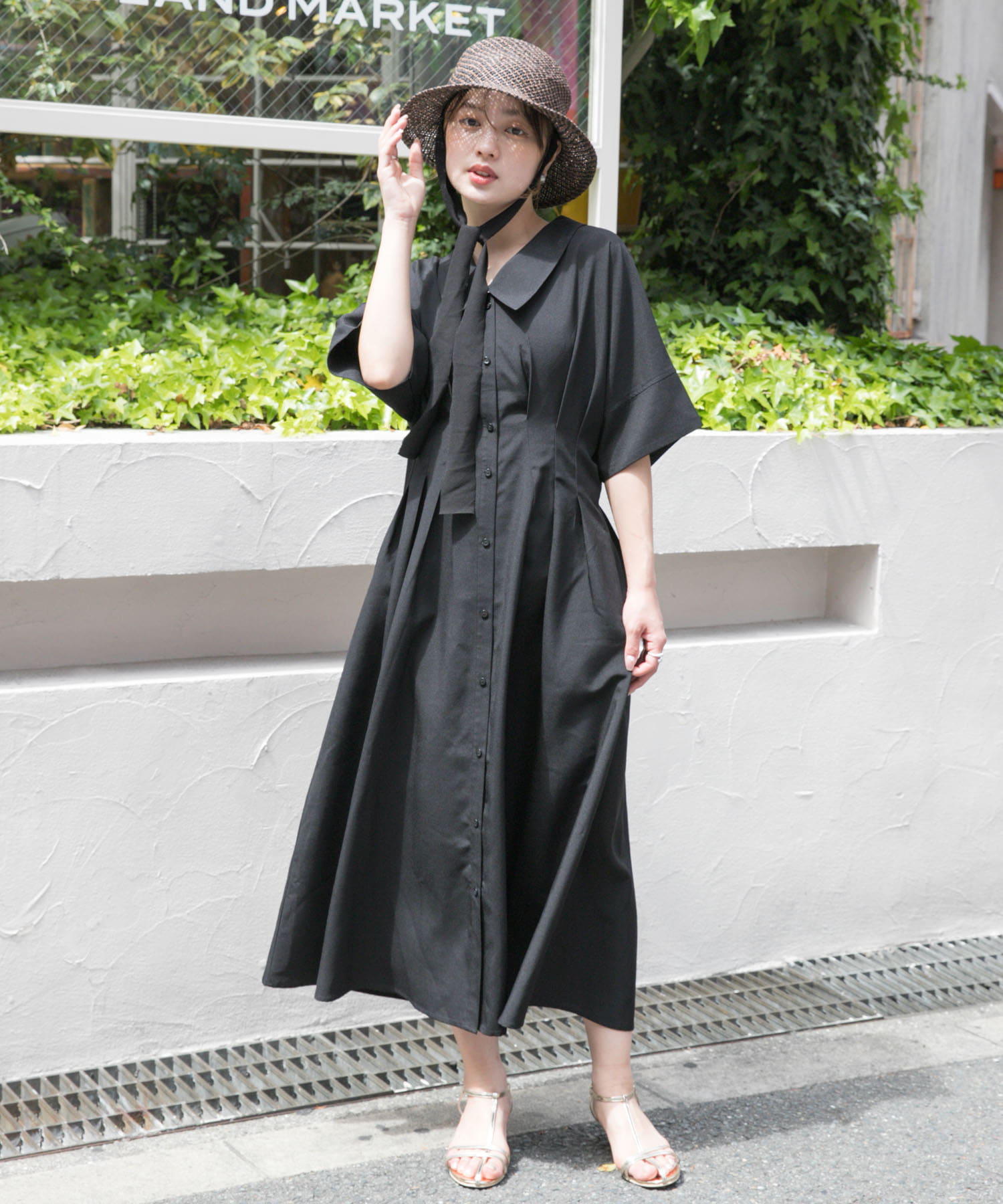 リボンツキハット BROWN one