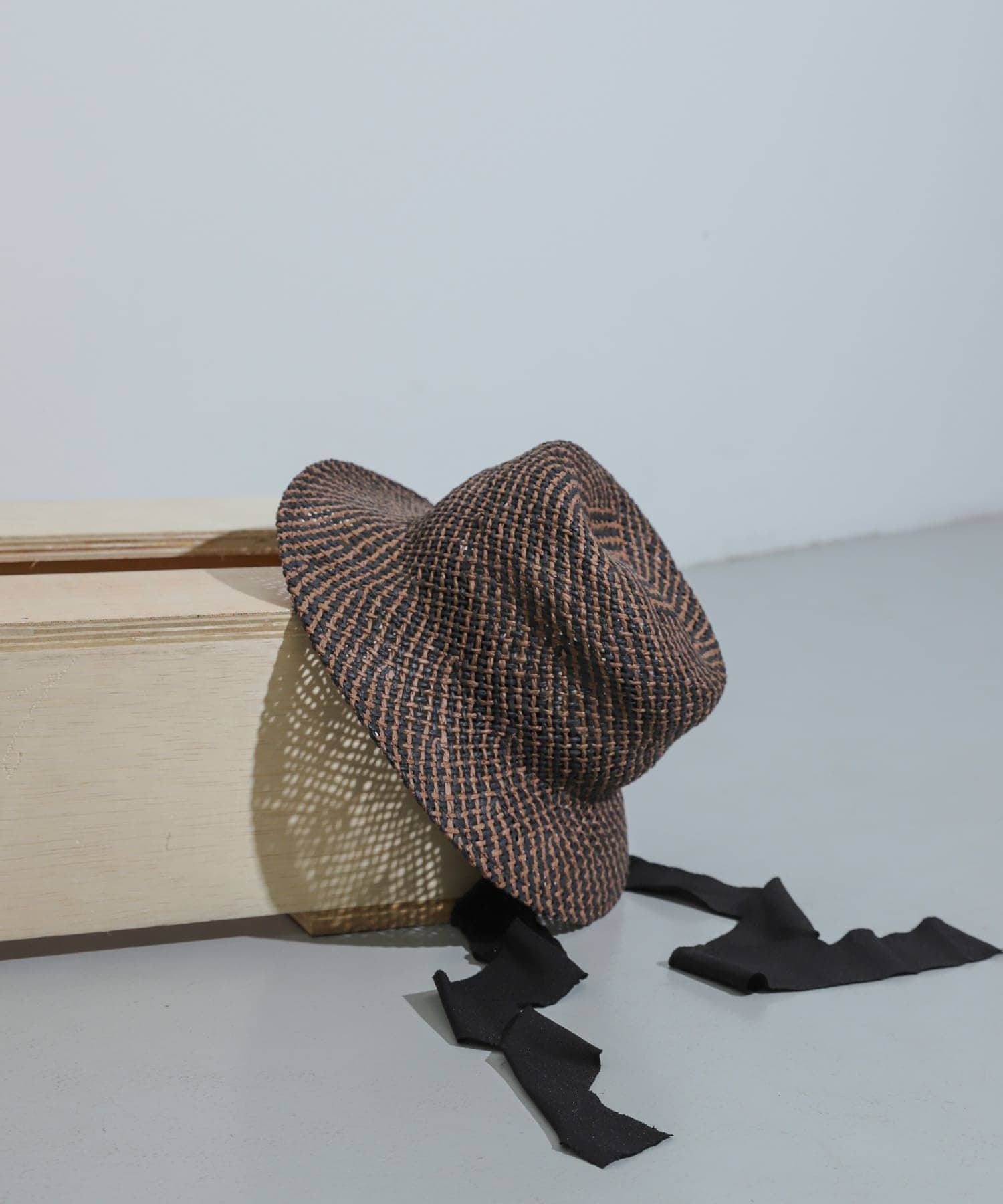 リボンツキハット BROWN one
