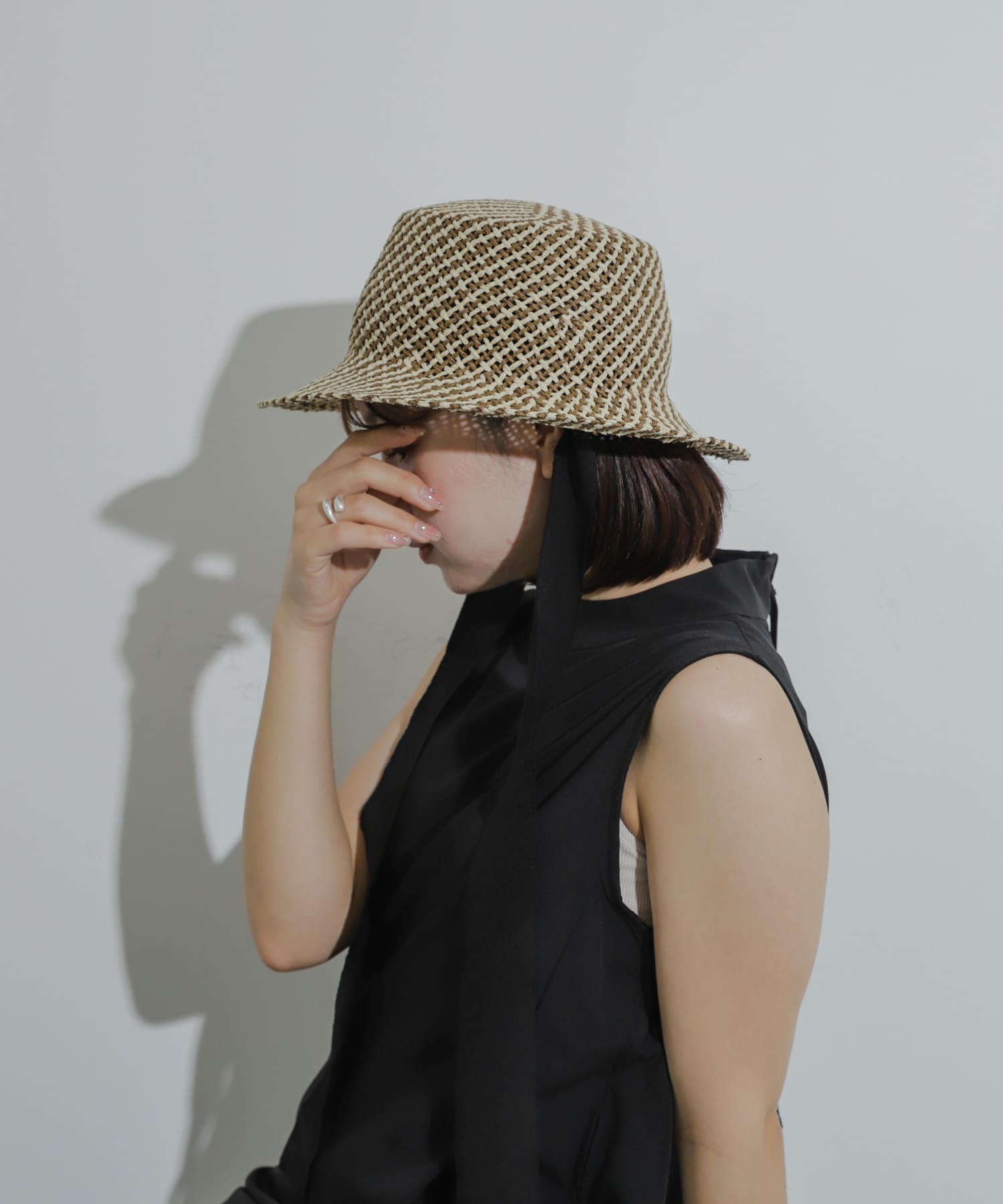 リボンツキハット YELLOW one
