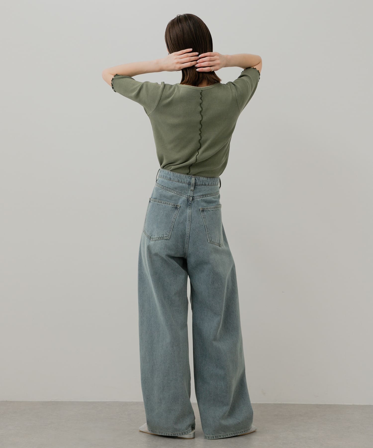 Tストラップメッシュサンダル SILVER M