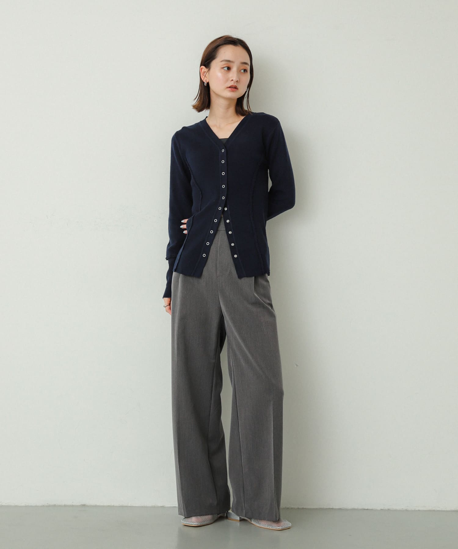 Tストラップメッシュサンダル SILVER M