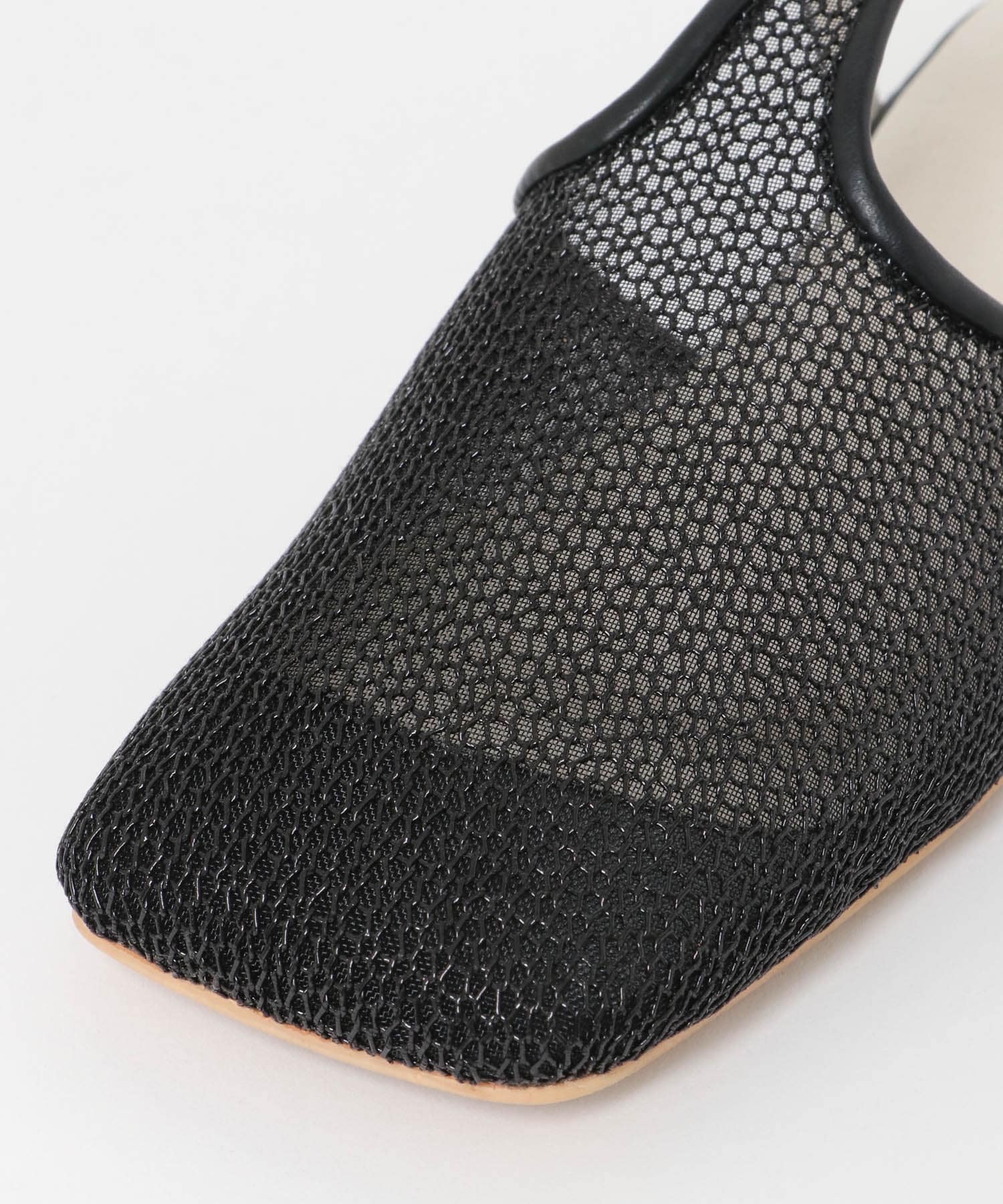 Tストラップメッシュサンダル BLACK S