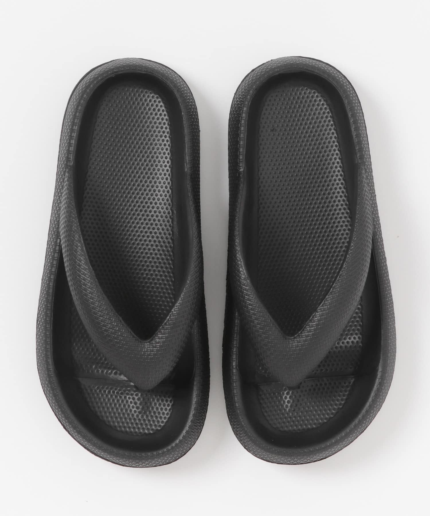 『WEB限定』トングクッションサンダル BLACK 24