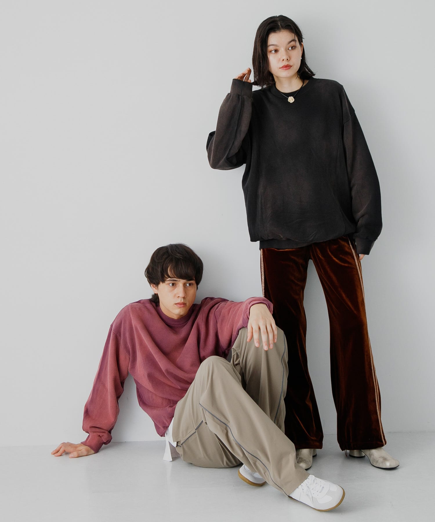 身長：184cm サイズ：L / 身長：168cm サイズ：L