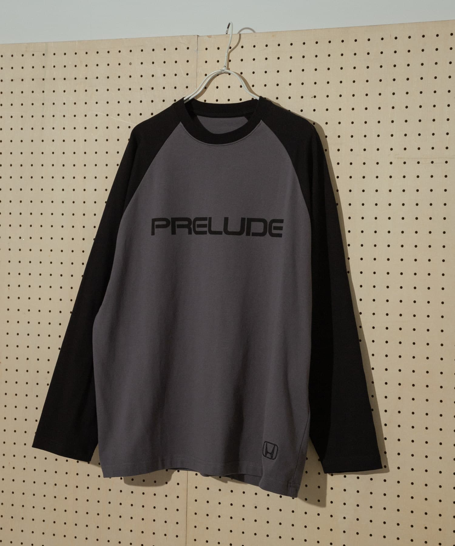 HONDA Raglan Long-Sleeve T-shirts CHARCOAL M
