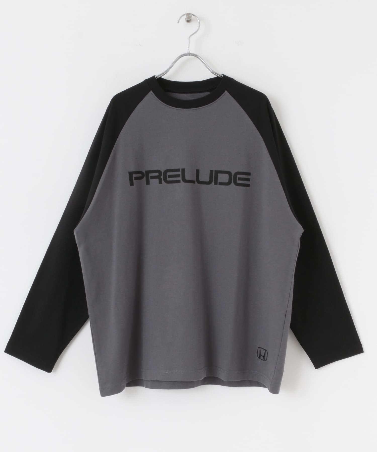 HONDA Raglan Long-Sleeve T-shirts CHARCOAL M