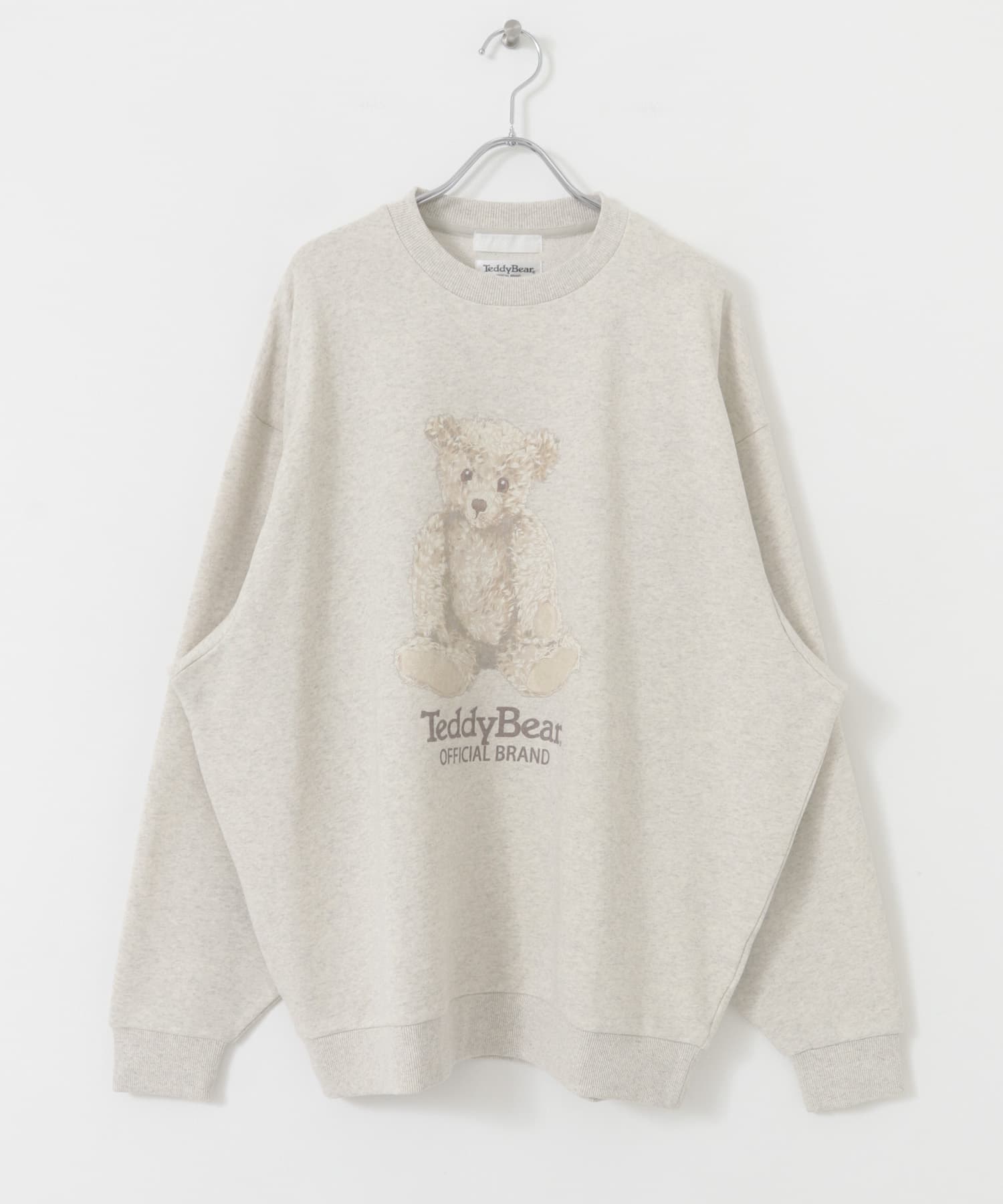 『別注』TeddyBear×SENSE OF PLACE　テディベアクルーネックスウェット OATMEAL M