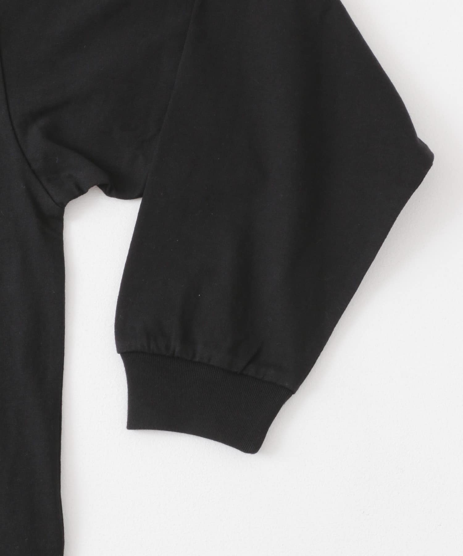 『別注』BASQUIAT×SENSE OF PLACE　ロゴロングスリーブTシャツ BLACK M