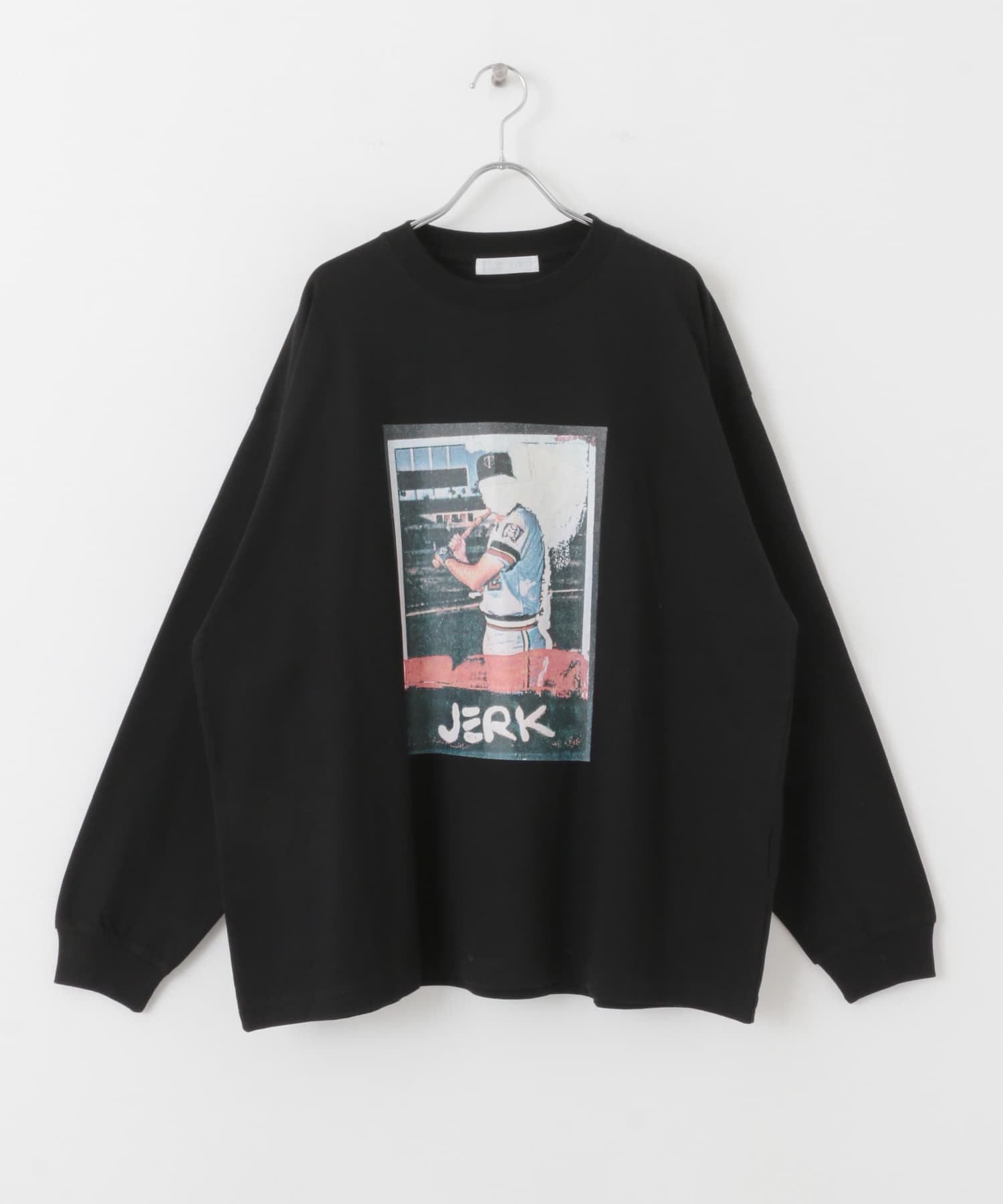 『別注』BASQUIAT×SENSE OF PLACE　bb ロングスリーブTシャツ BLACK M