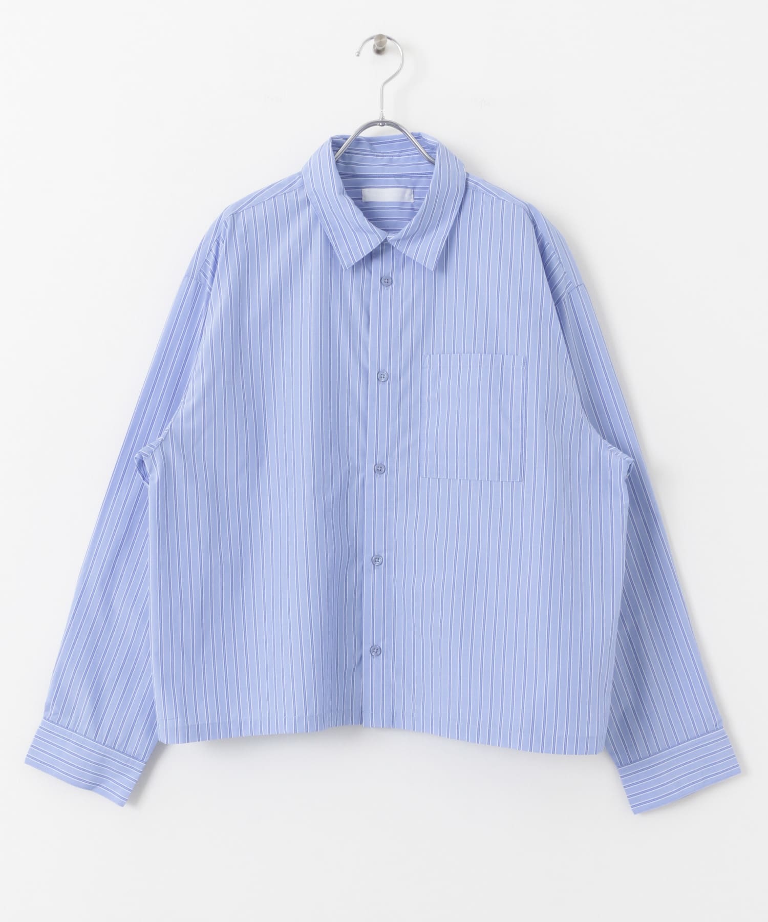 『ユニセックス』アソートボクシーシャツ BLU STRIPE M