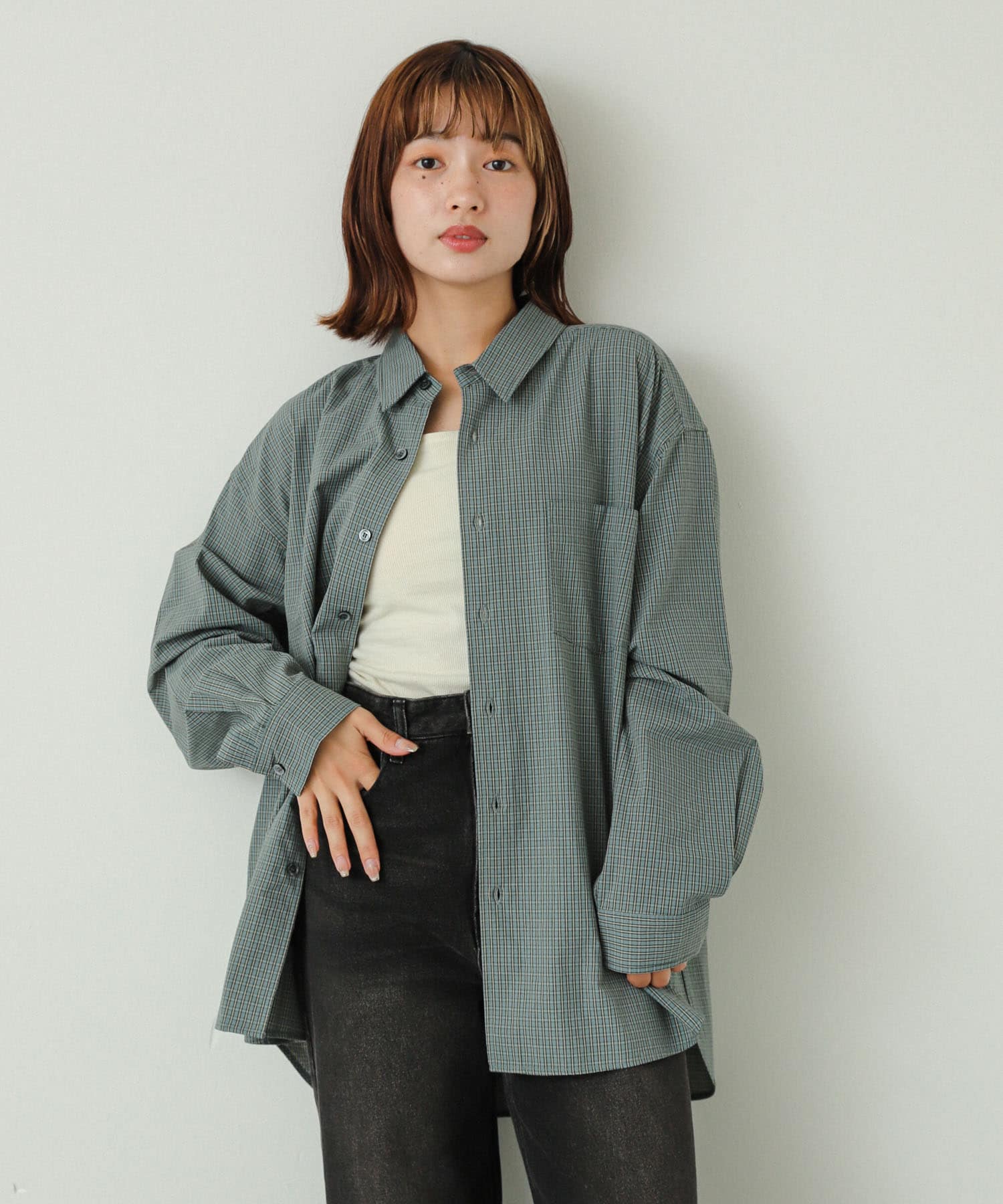 身長：158cm サイズ：L