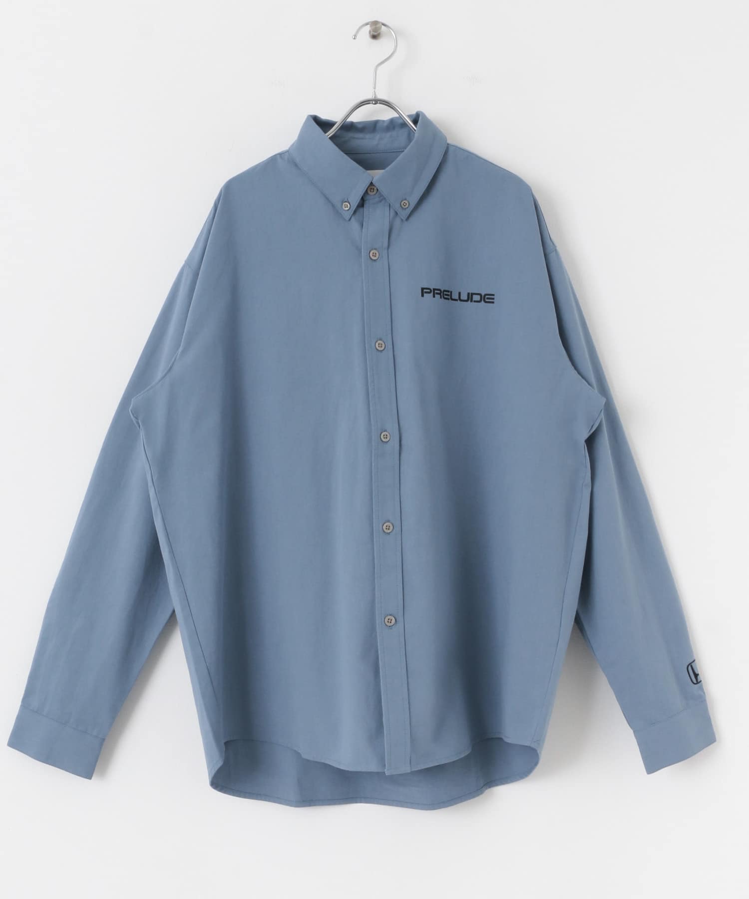 HONDA Button Down Long-Sleeve Shirts BLUE M