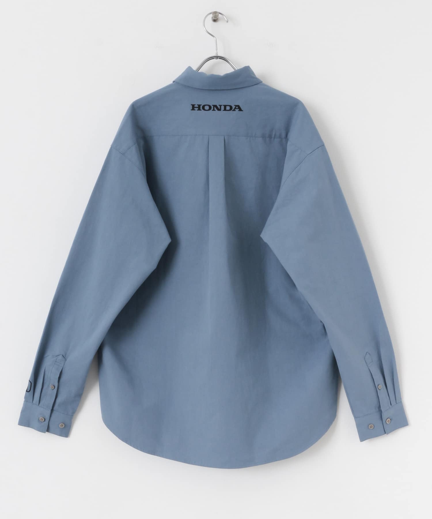 HONDA Button Down Long-Sleeve Shirts BLUE M