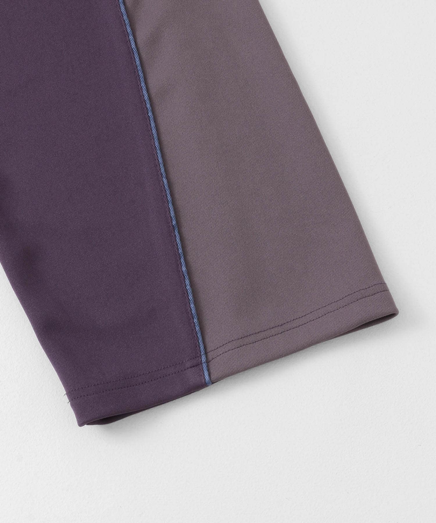 ブロックドトラックジャージラインパンツ PURPLE M