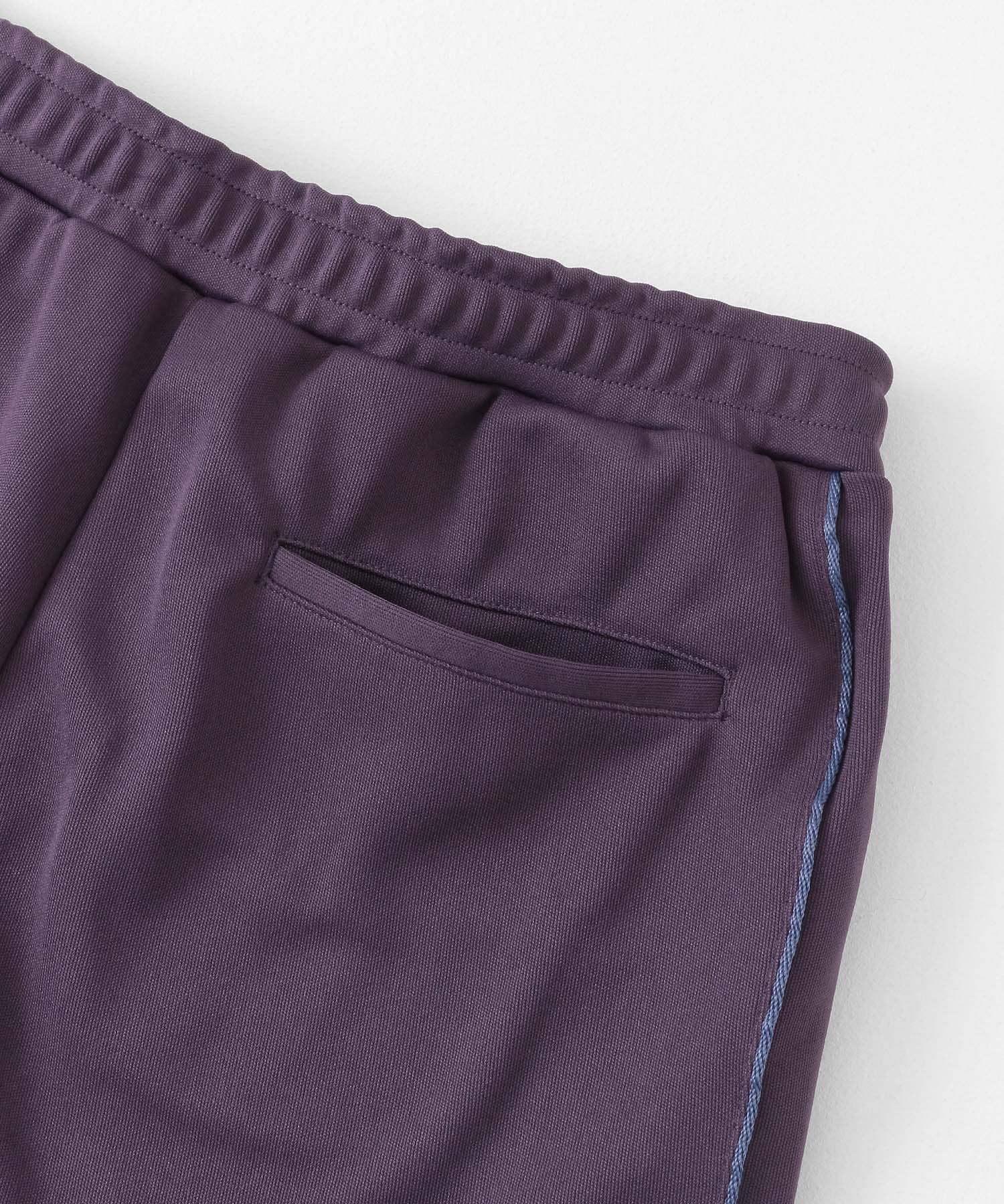 ブロックドトラックジャージラインパンツ PURPLE M