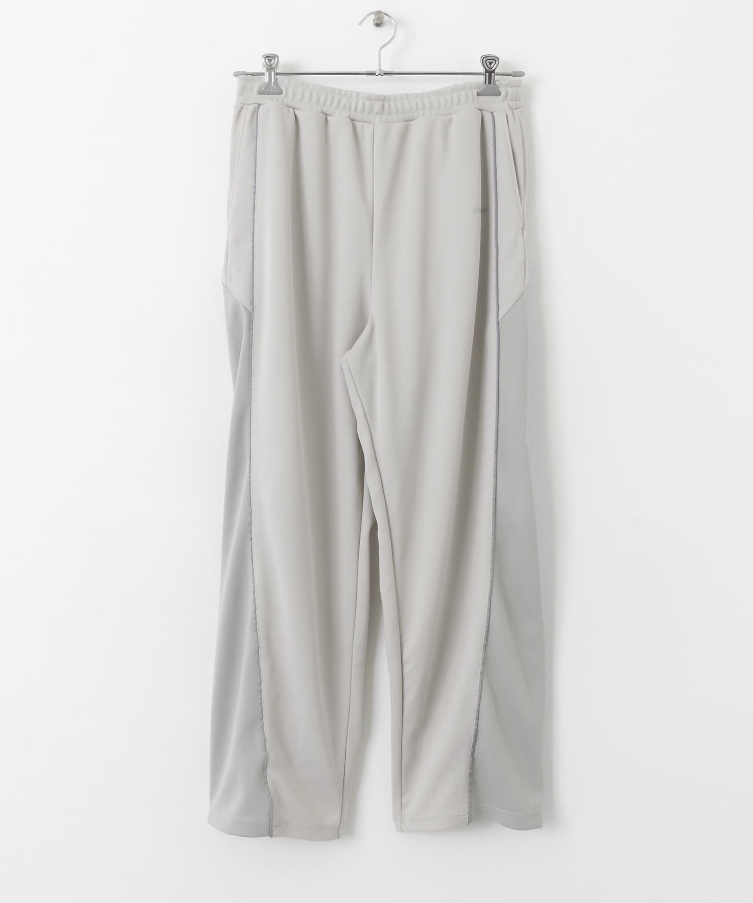 ブロックドトラックジャージラインパンツ GRAY M