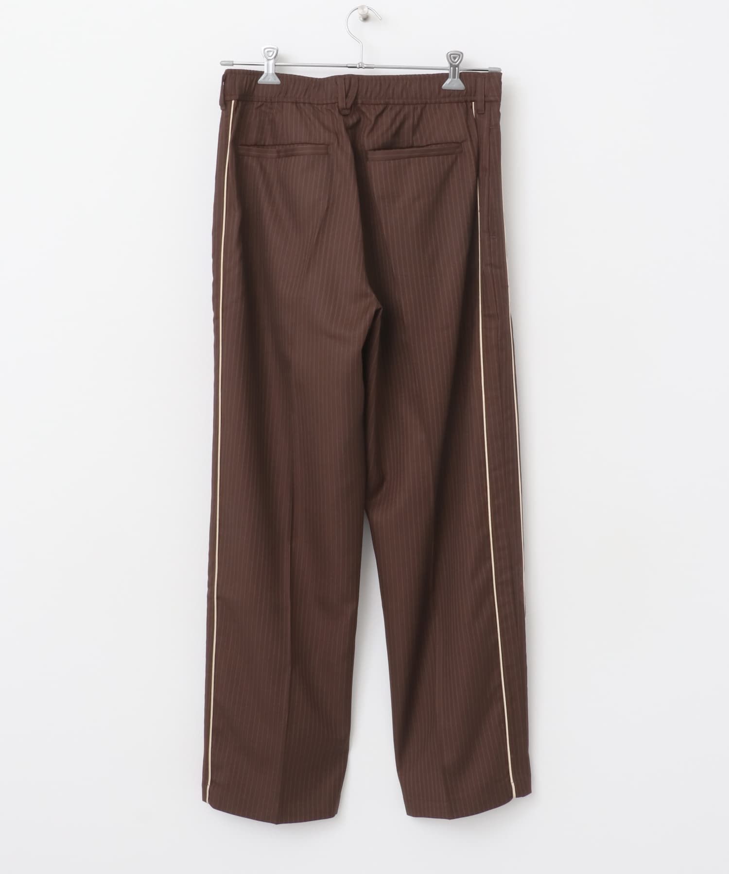 サイドラインピンストライプスラックス(M CHARCOAL): ボトム