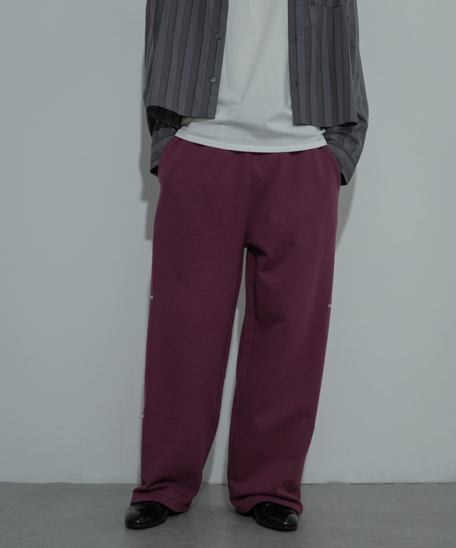 サイドスナップスウェットパンツ