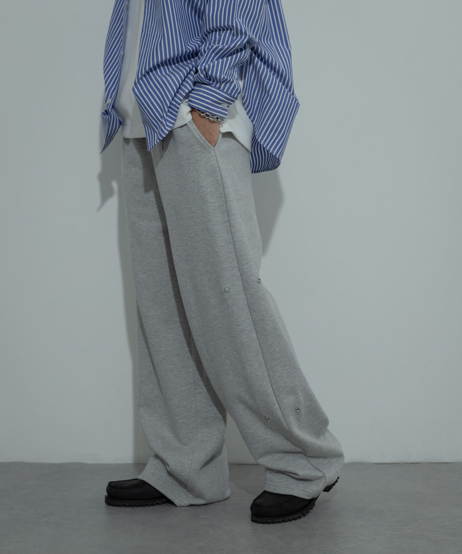 サイドスナップスウェットパンツ