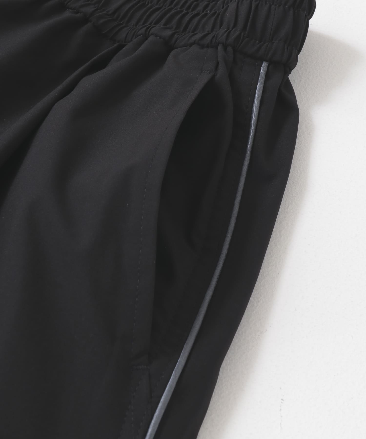 『セットアップ対応』パイピングトラックパンツ BLACK M