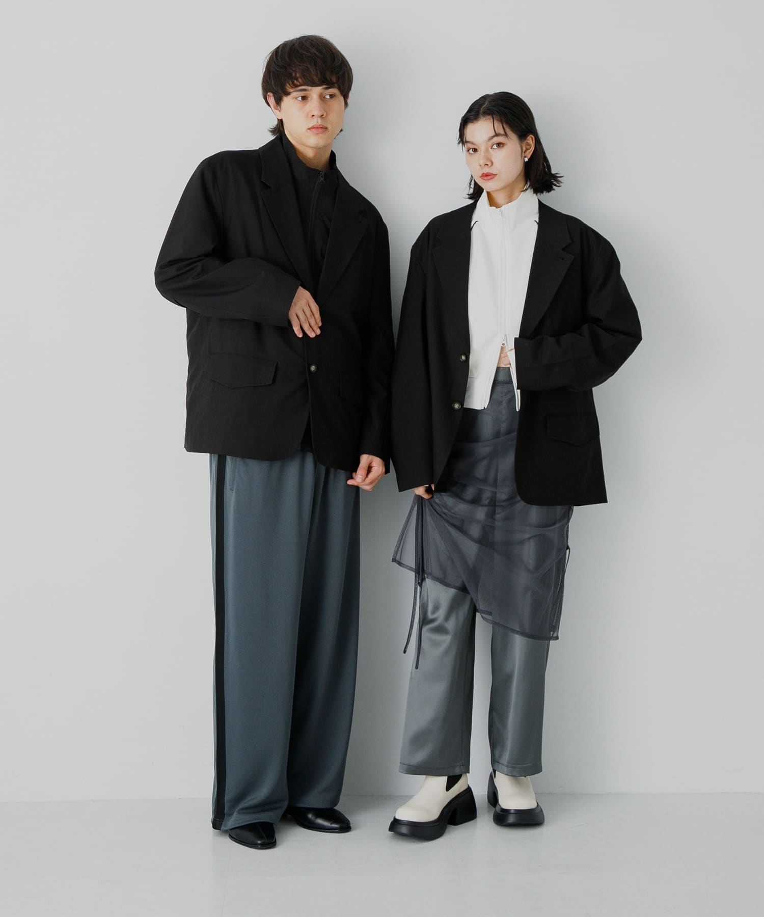 身長：184cm サイズ：L / 身長：168cm サイズ：M