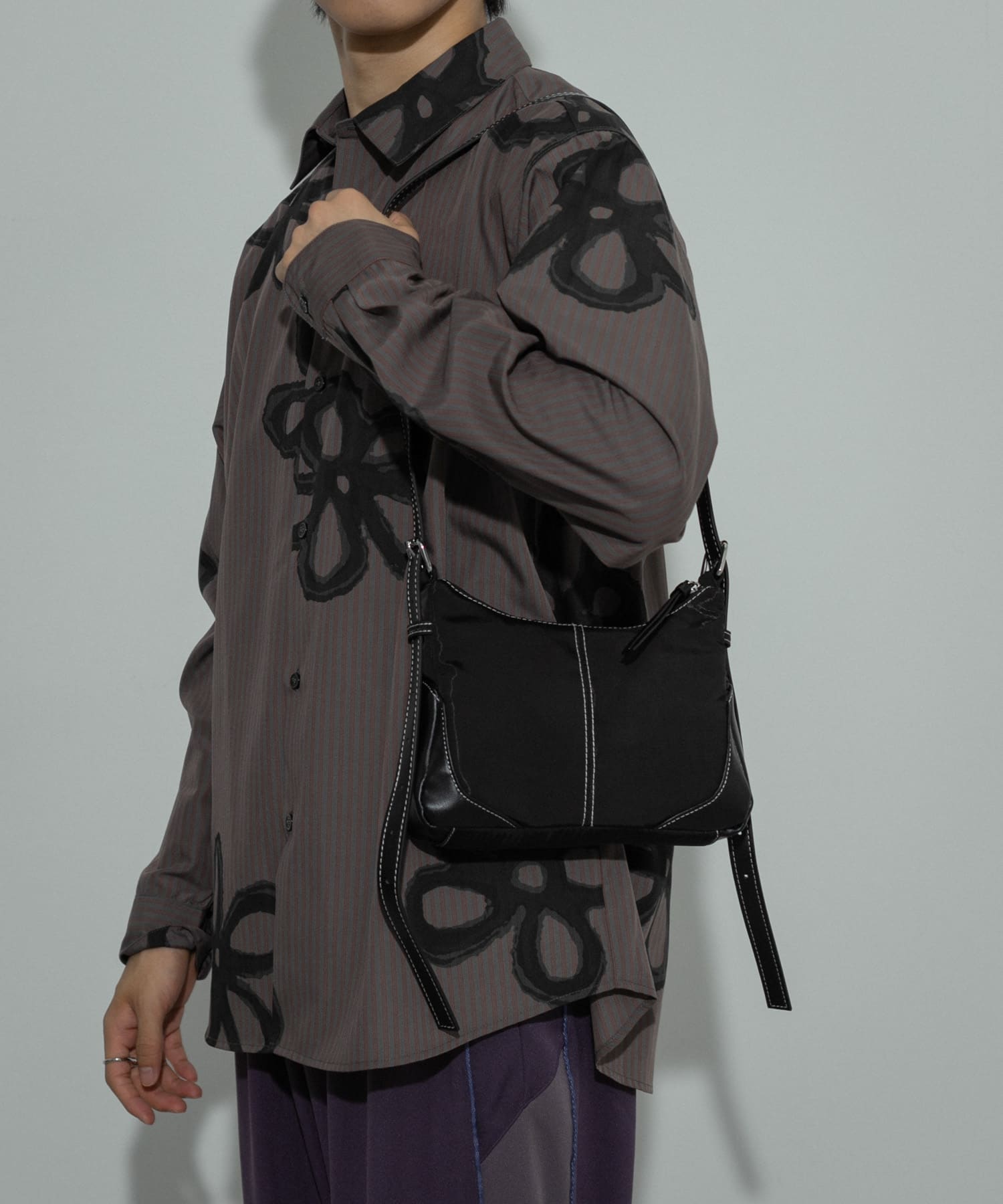 ダブルアジャストナイロンショルダー BLACK one
