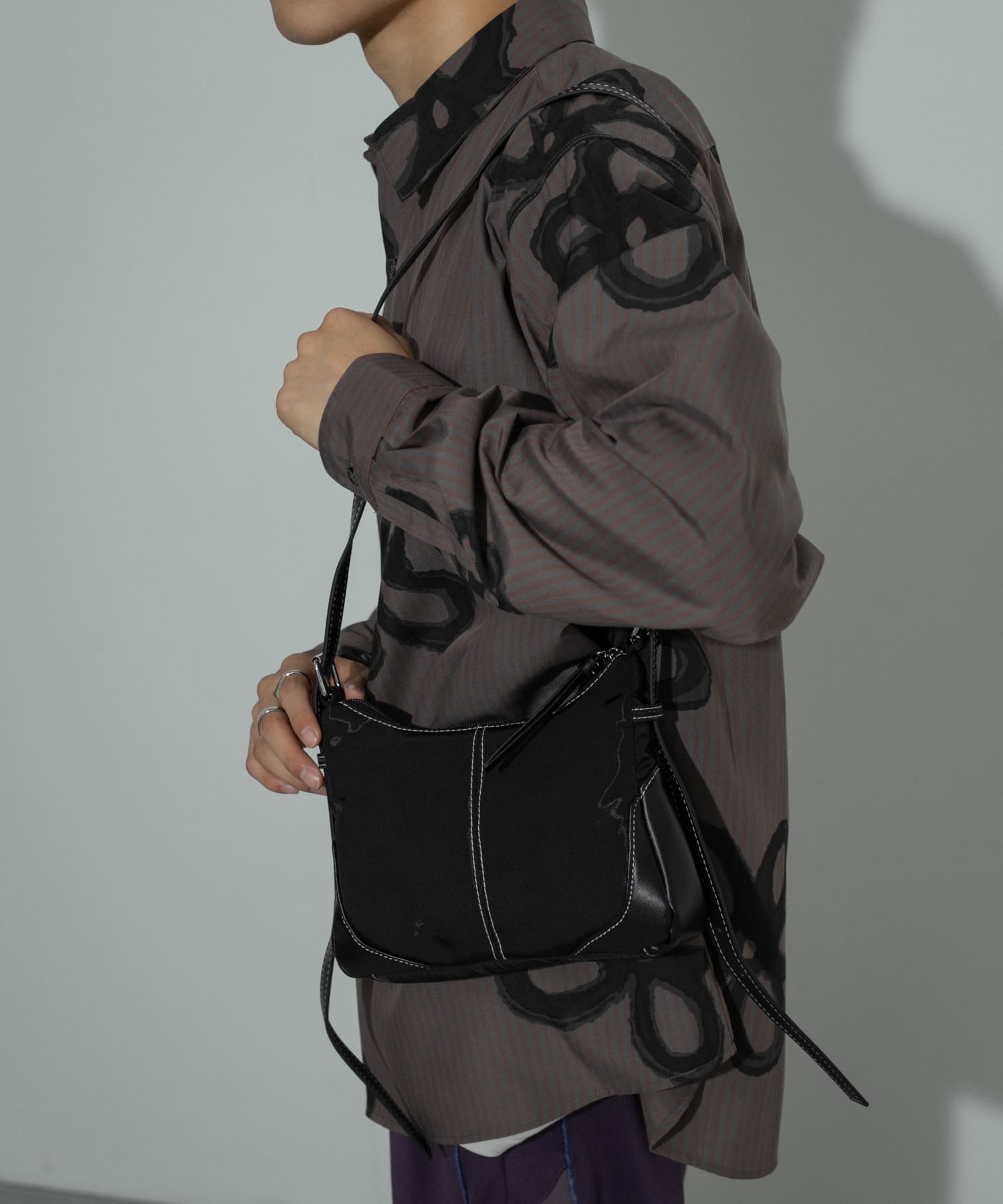 ダブルアジャストナイロンショルダー BLACK one