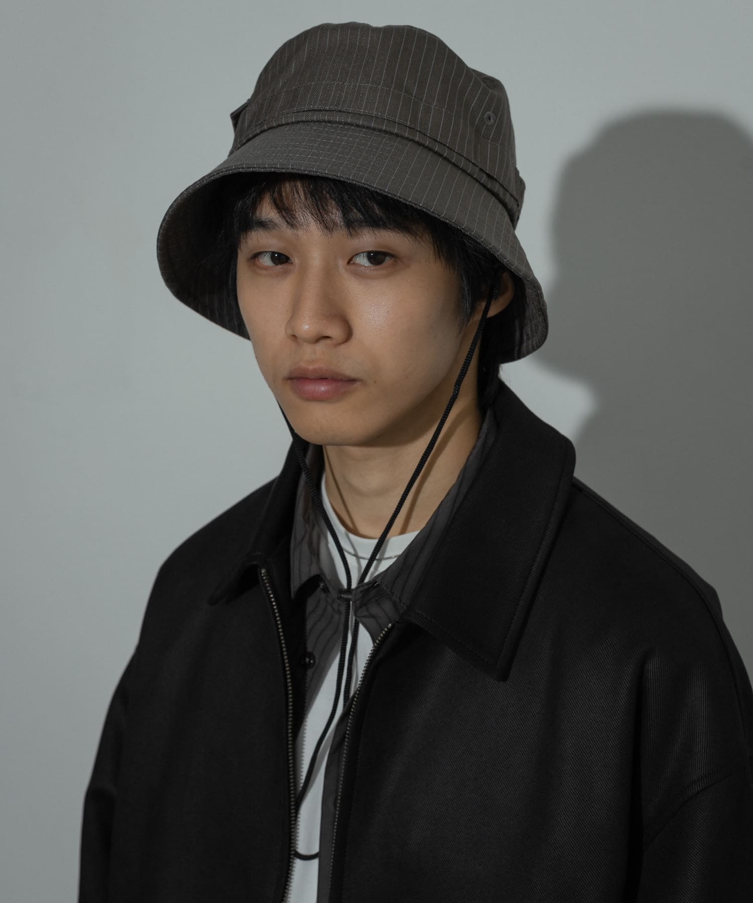 ストライプサファリハット KHAKI one