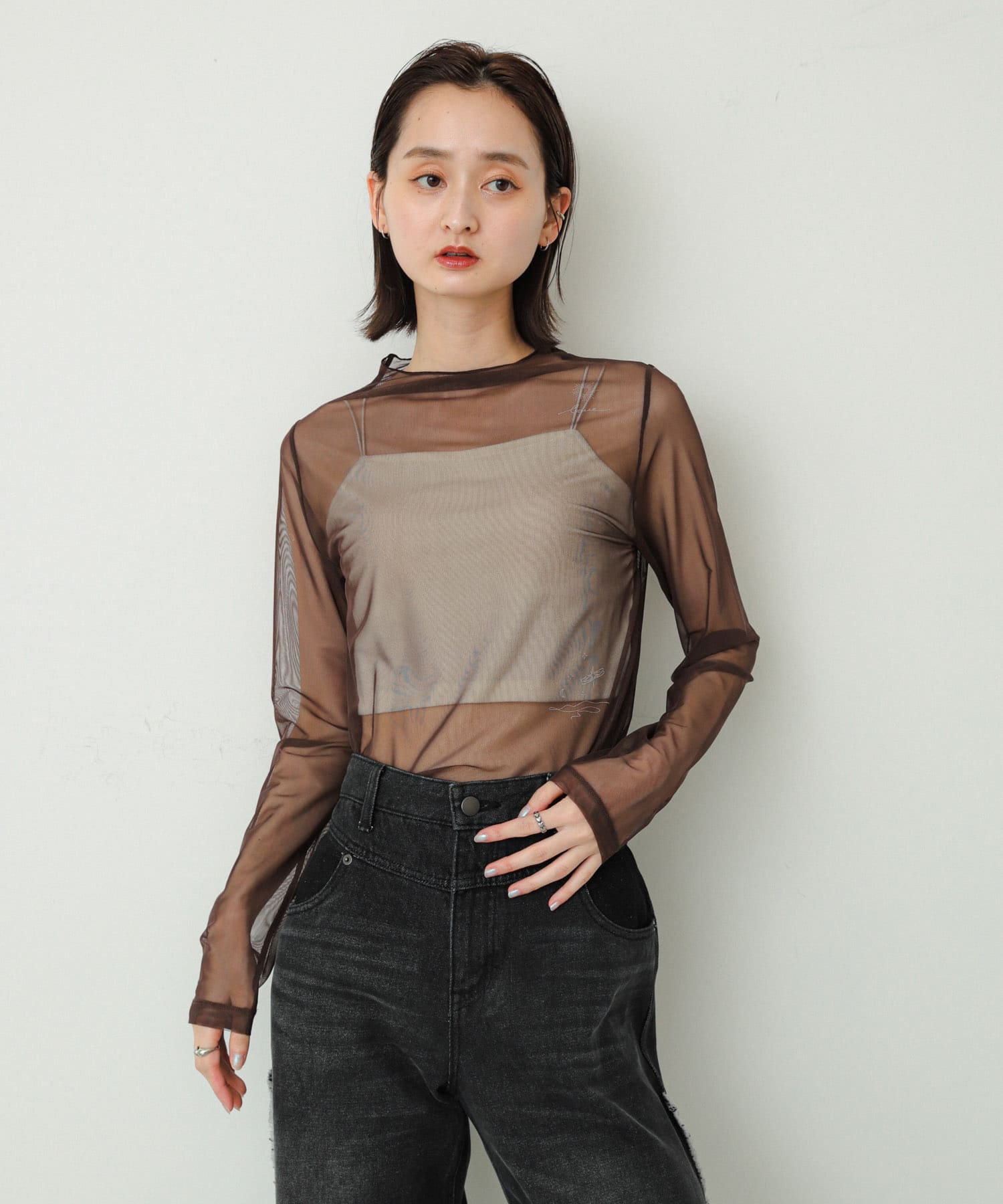 身長：169cm サイズ：one