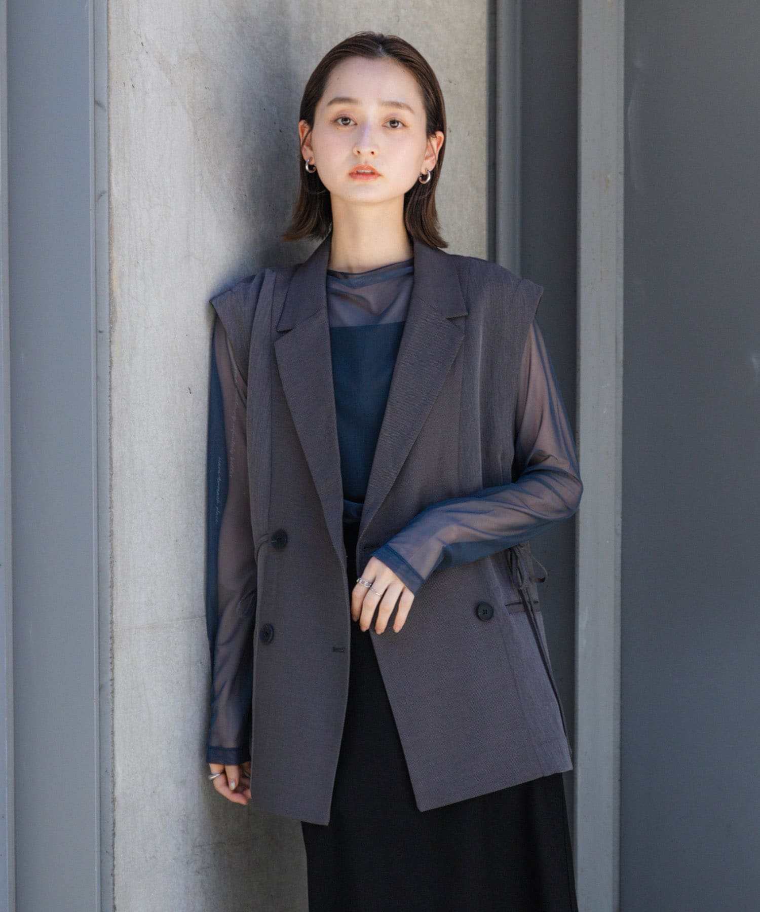 身長：169cm サイズ：one