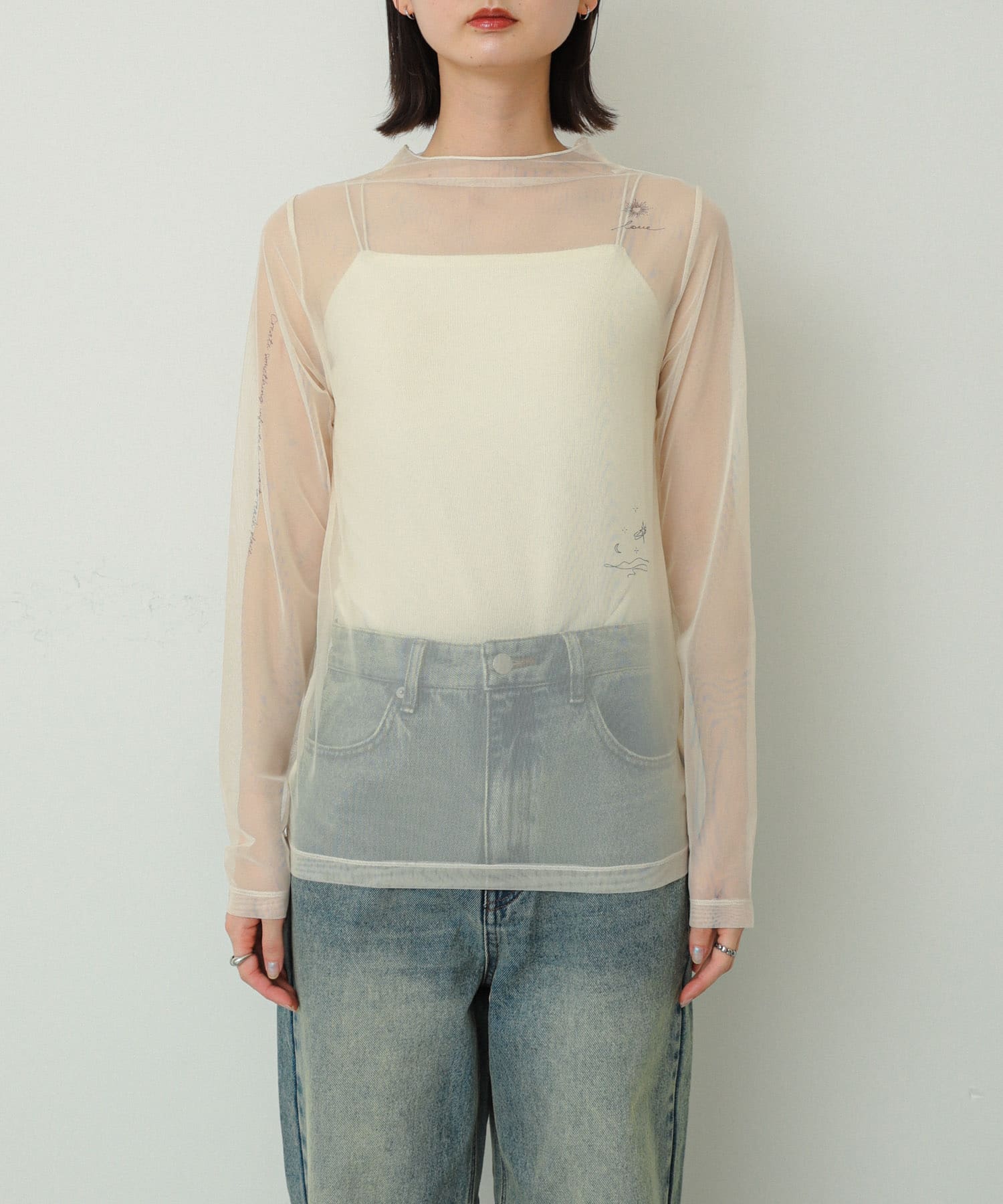 身長：169cm サイズ：one
